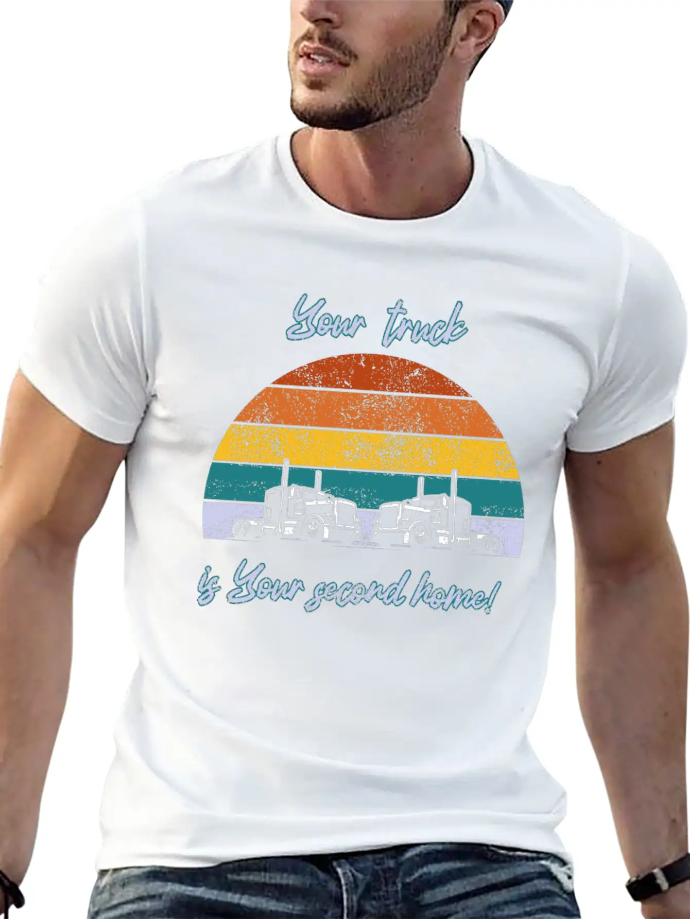 Your Truck Is Your Second Home! Stylish Everyday T-Shirt – Unisex Basic Cotton Tee