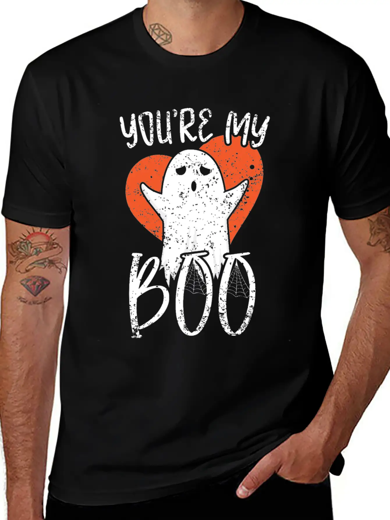 You're My Boo Halloween Ghost Unisex Short Sleeve Soft Cotton T-Shirt – Casual Everyday Wear