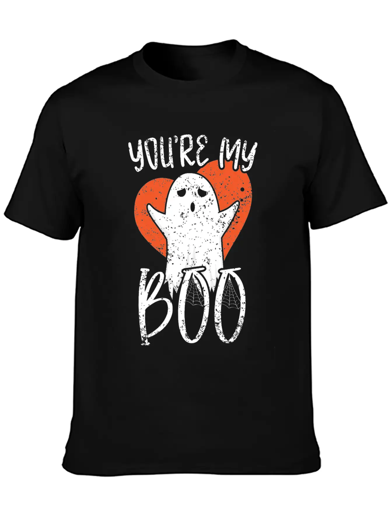 You're My Boo Halloween Ghost Unisex Short Sleeve Soft Cotton T-Shirt – Casual Everyday Wear