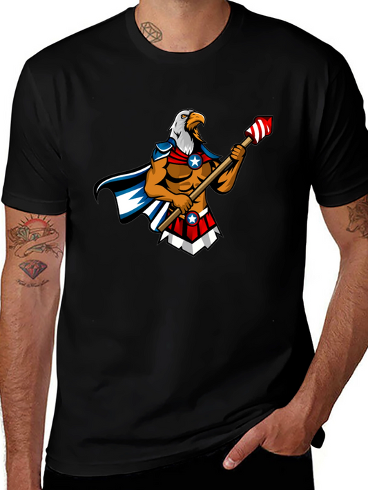 Patriotic Eagle Warrior T-Shirt