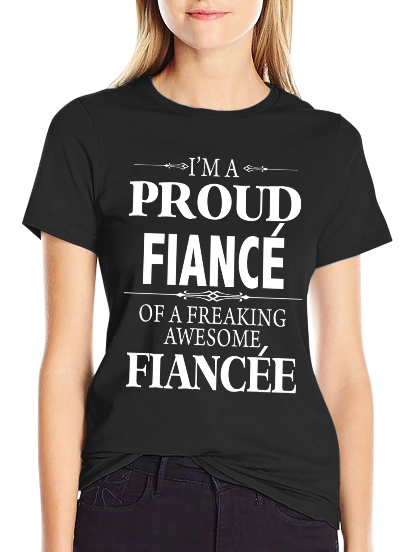 Proud Fiancé Graphic Tee - Awesome Fiancée T-Shirt