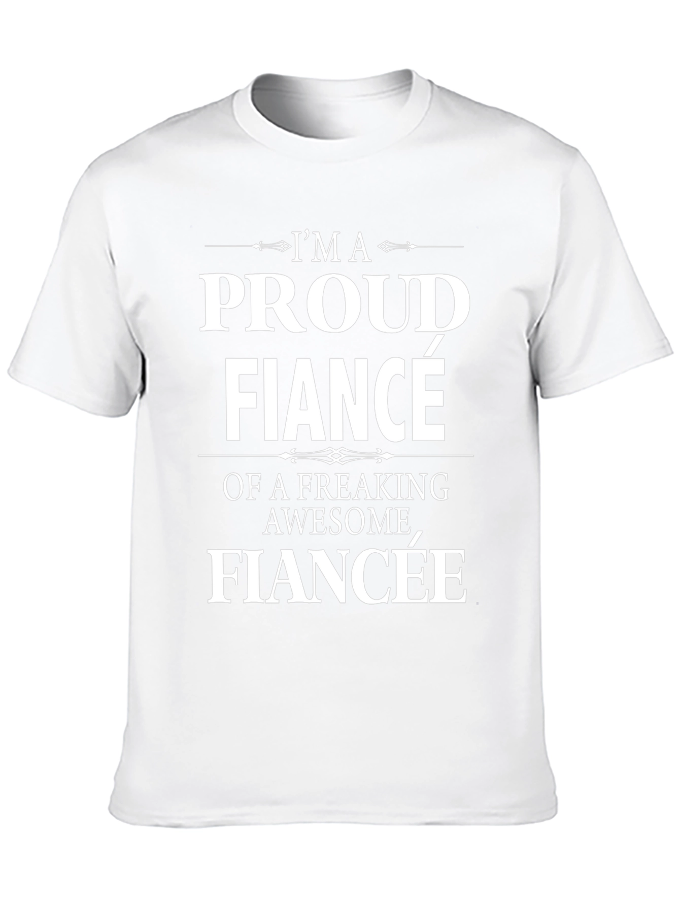 Proud Fiancé Graphic Tee - Awesome Fiancée T-Shirt