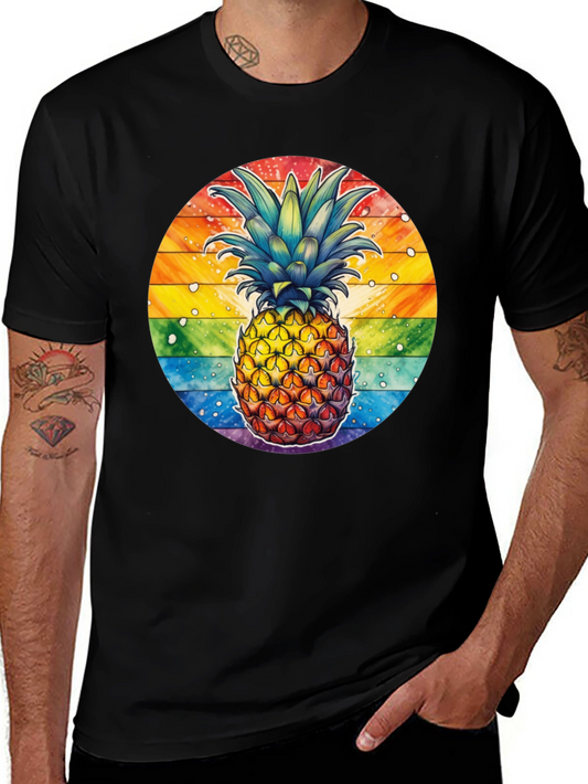 Rainbow Pineapple Graphic Tee