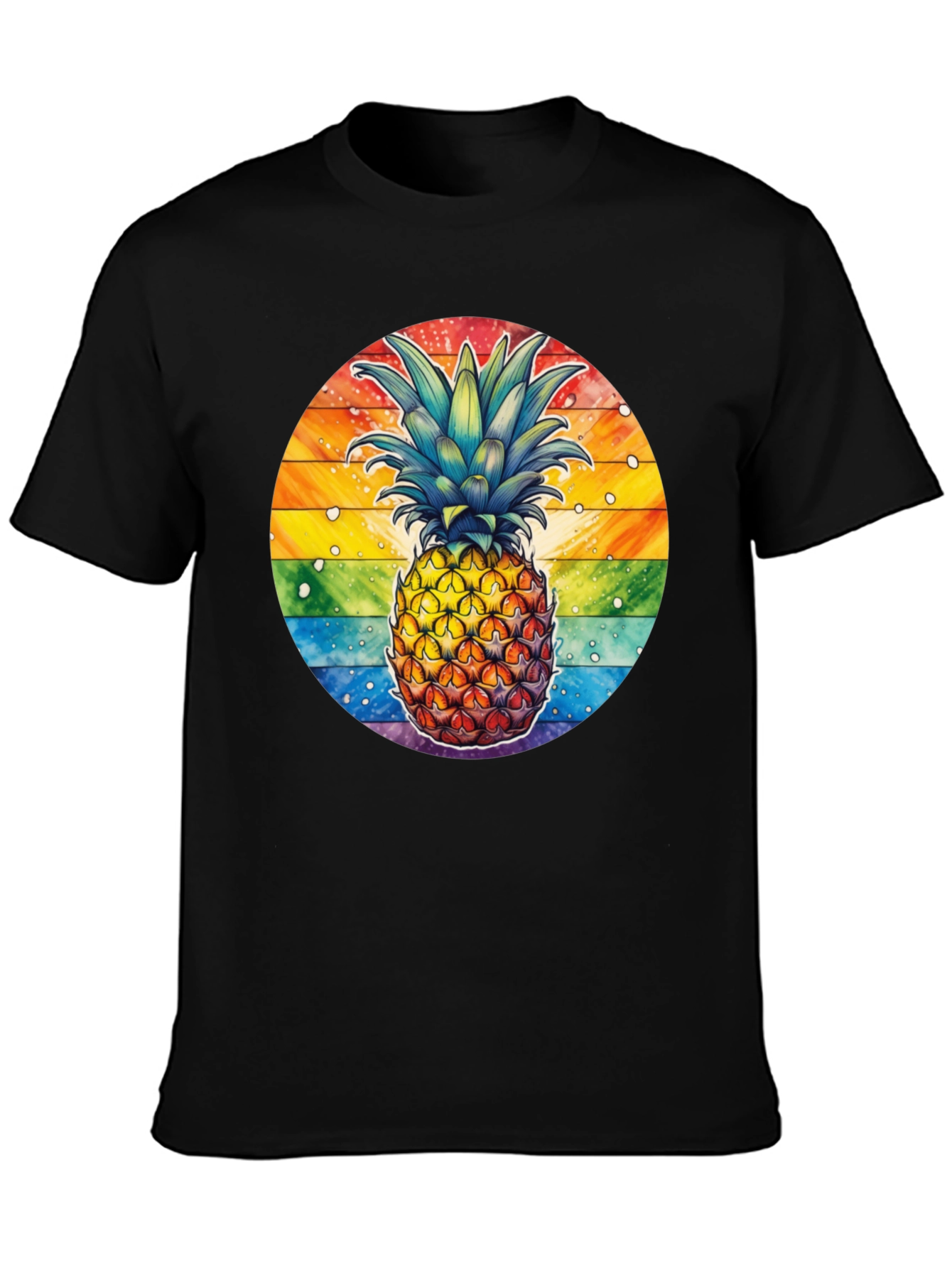 Rainbow Pineapple Graphic Tee