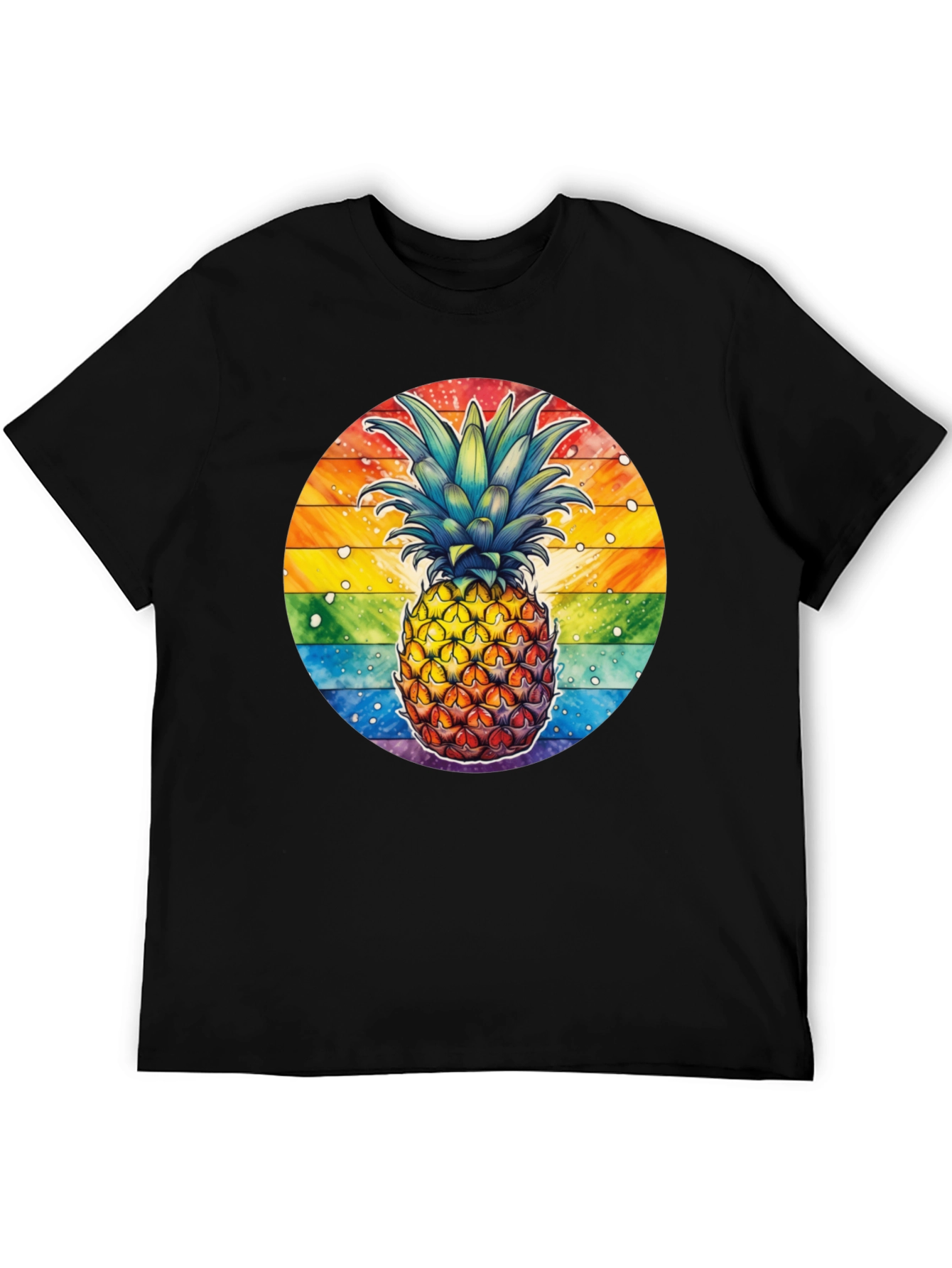 Rainbow Pineapple Graphic Tee