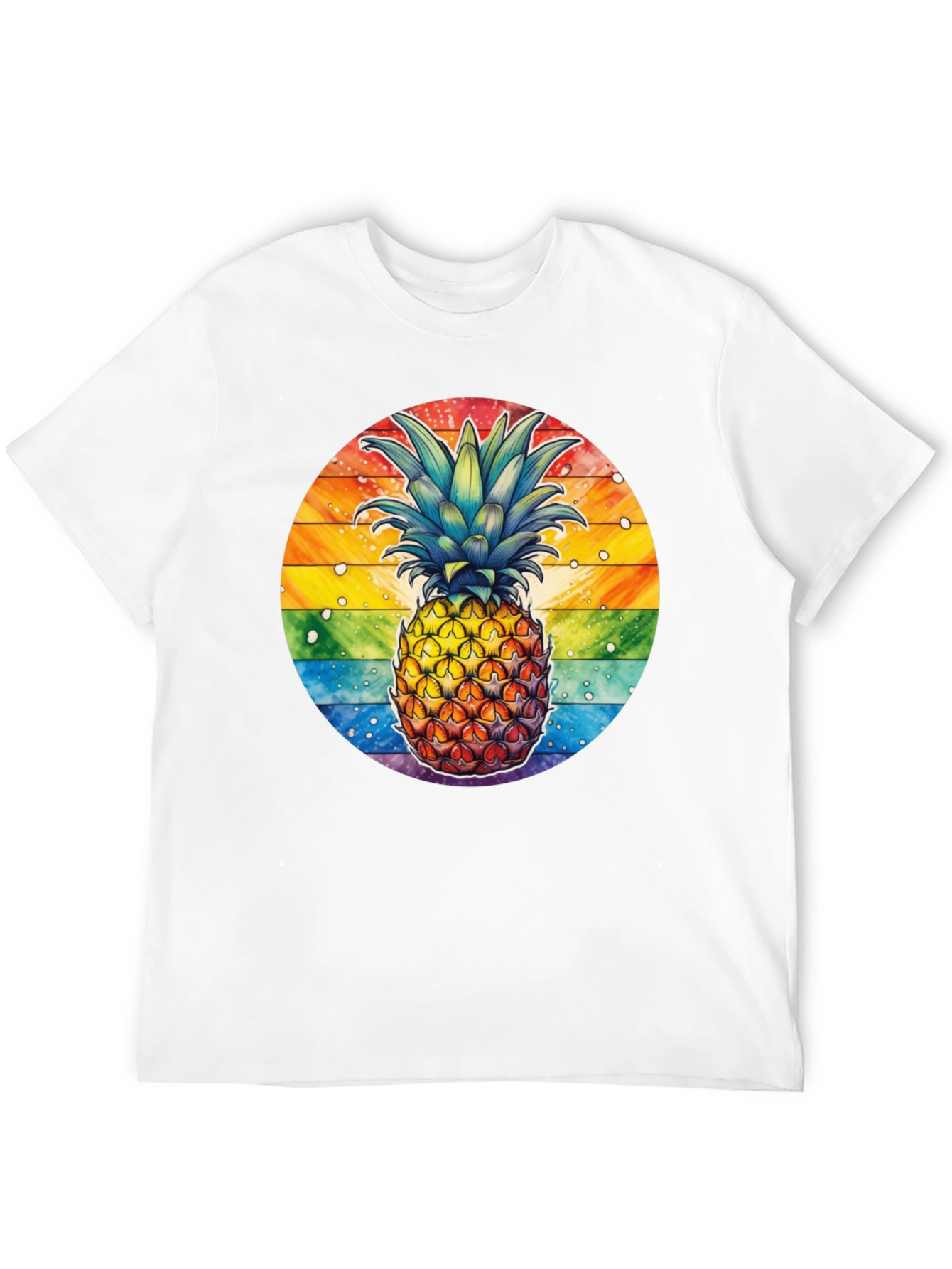 Rainbow Pineapple Graphic Tee