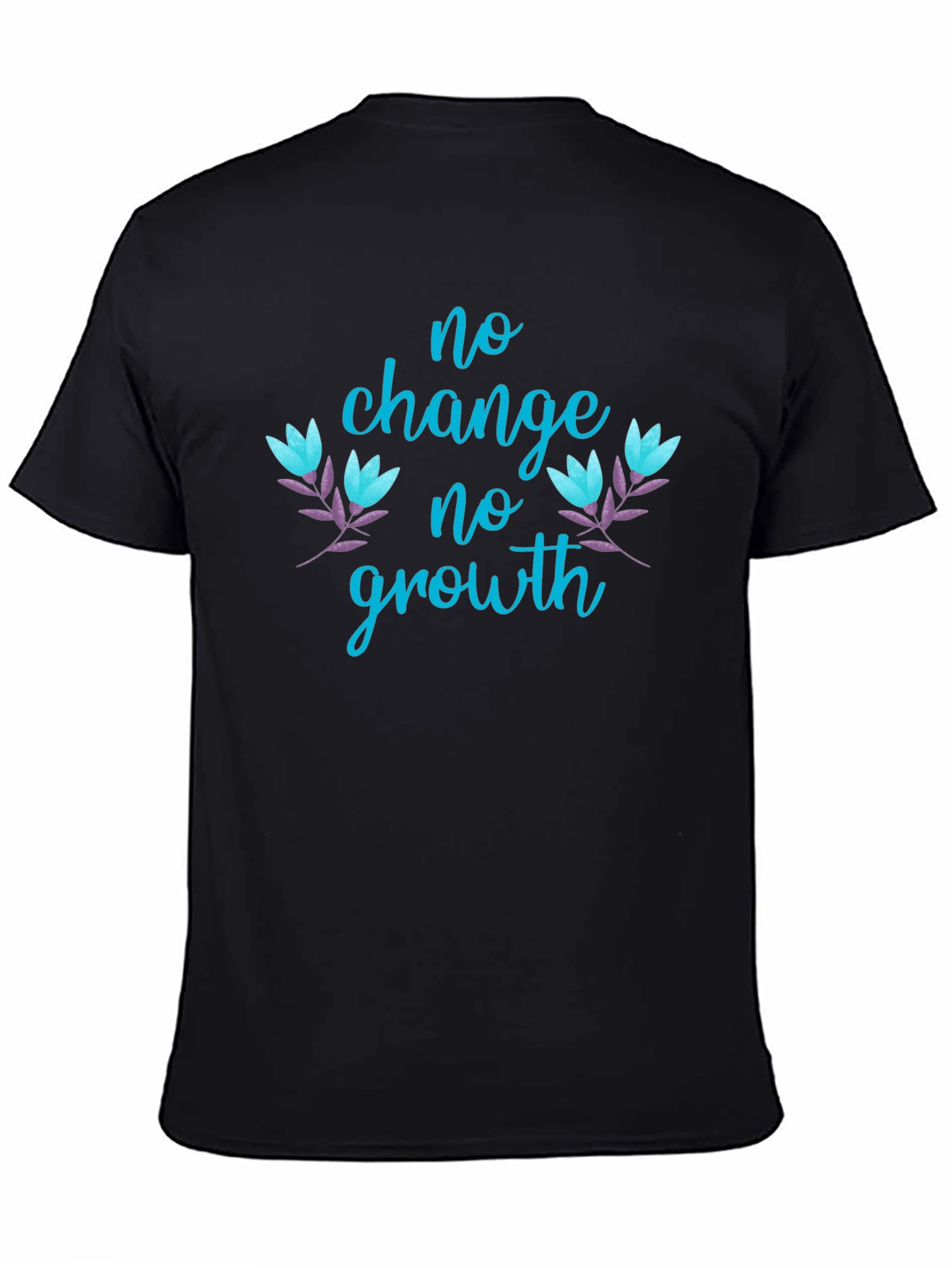 No Change No Growth Graphic Tee - Black