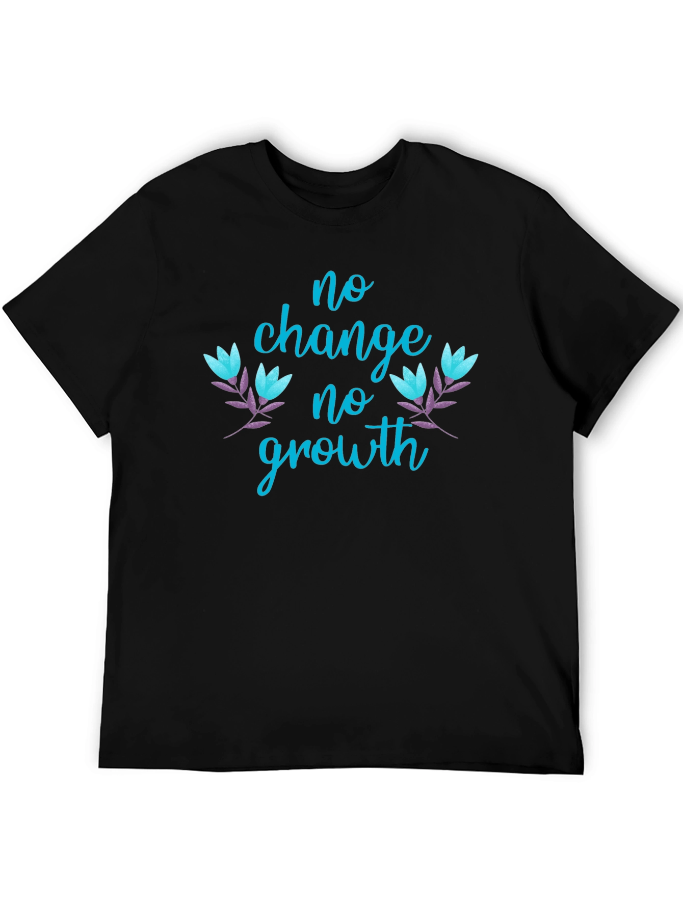 No Change No Growth Graphic Tee - Black