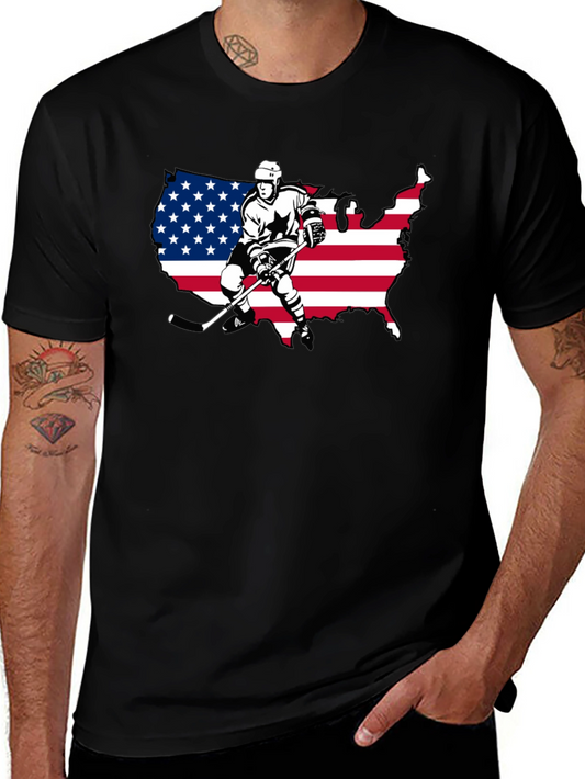 USA Hockey Graphic Tee - Patriotic Style