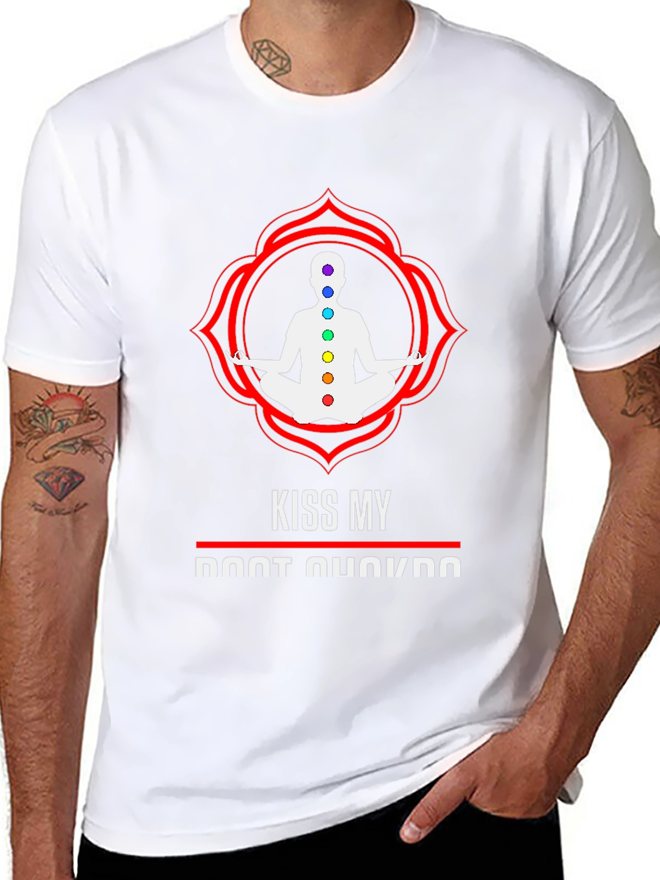 Kiss My Root Chakra Graphic Tee - Black
