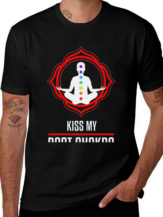 Kiss My Root Chakra Graphic Tee - Black