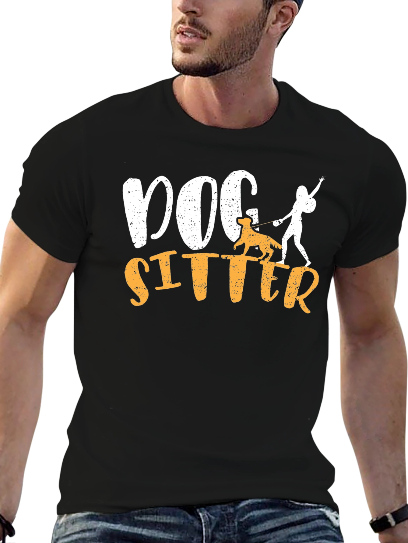 Dog Sitter Graphic T-Shirt - Pet Lover Apparel