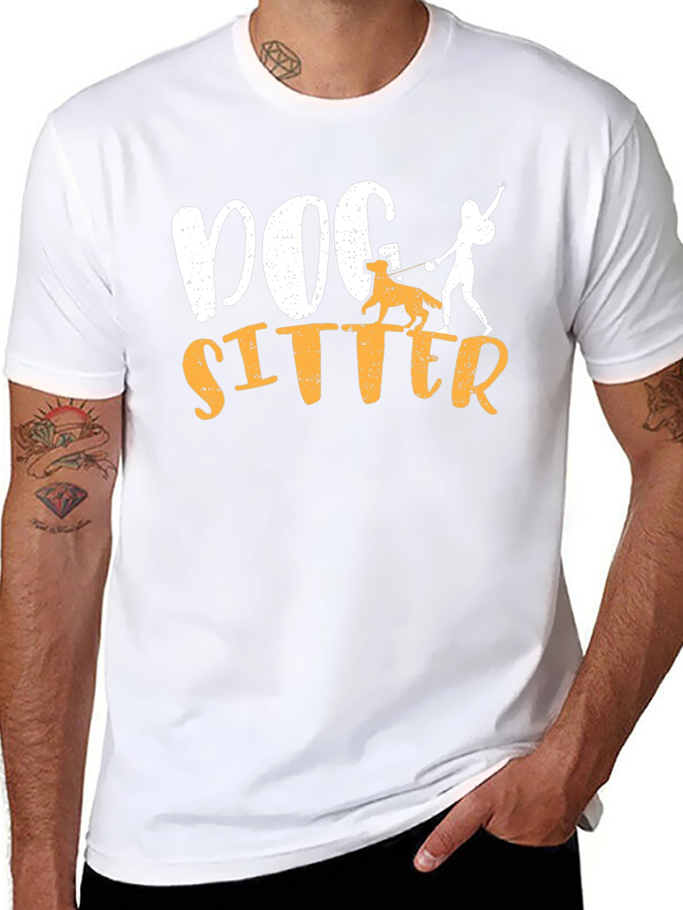 Dog Sitter Graphic T-Shirt - Pet Lover Apparel