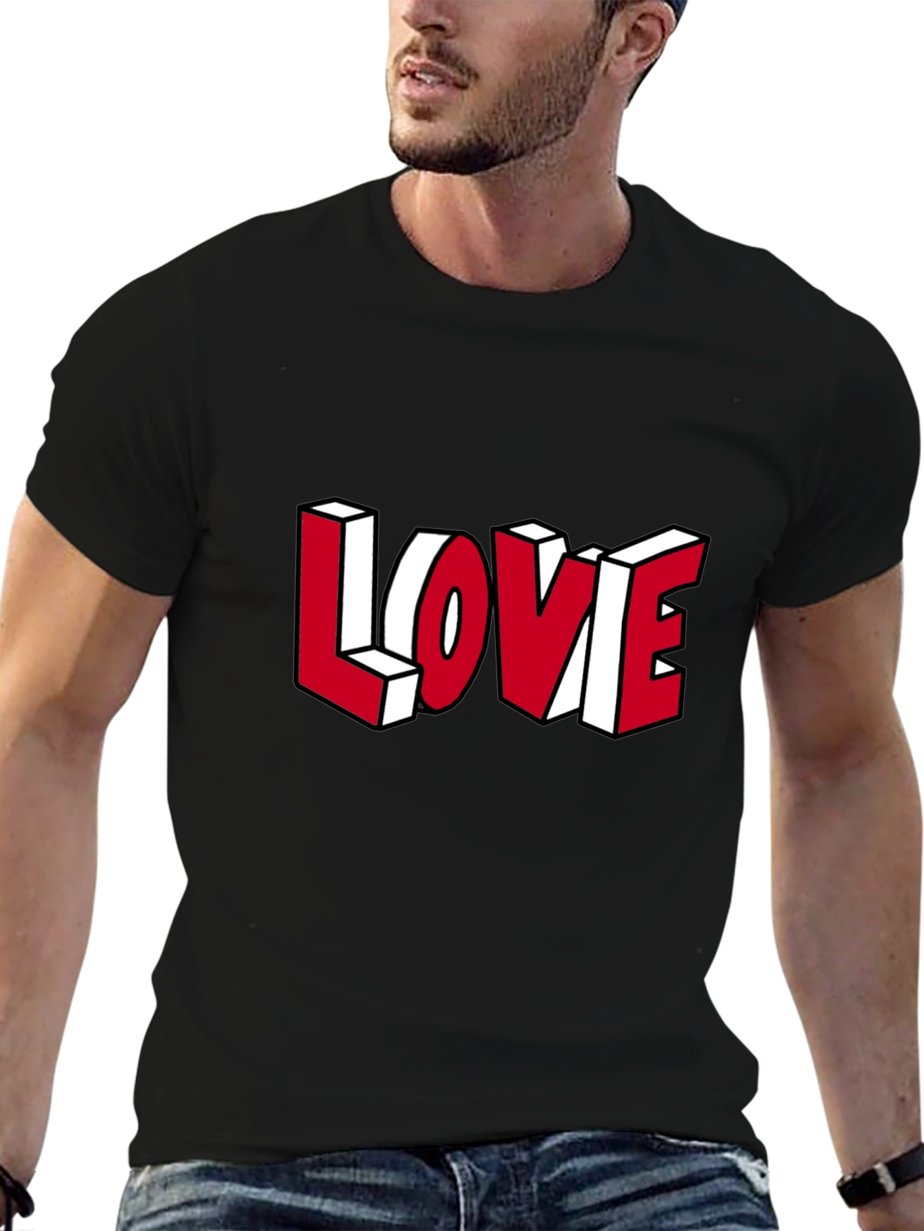LOVE Graphic Tee - Trendy Design Comfortable Fit