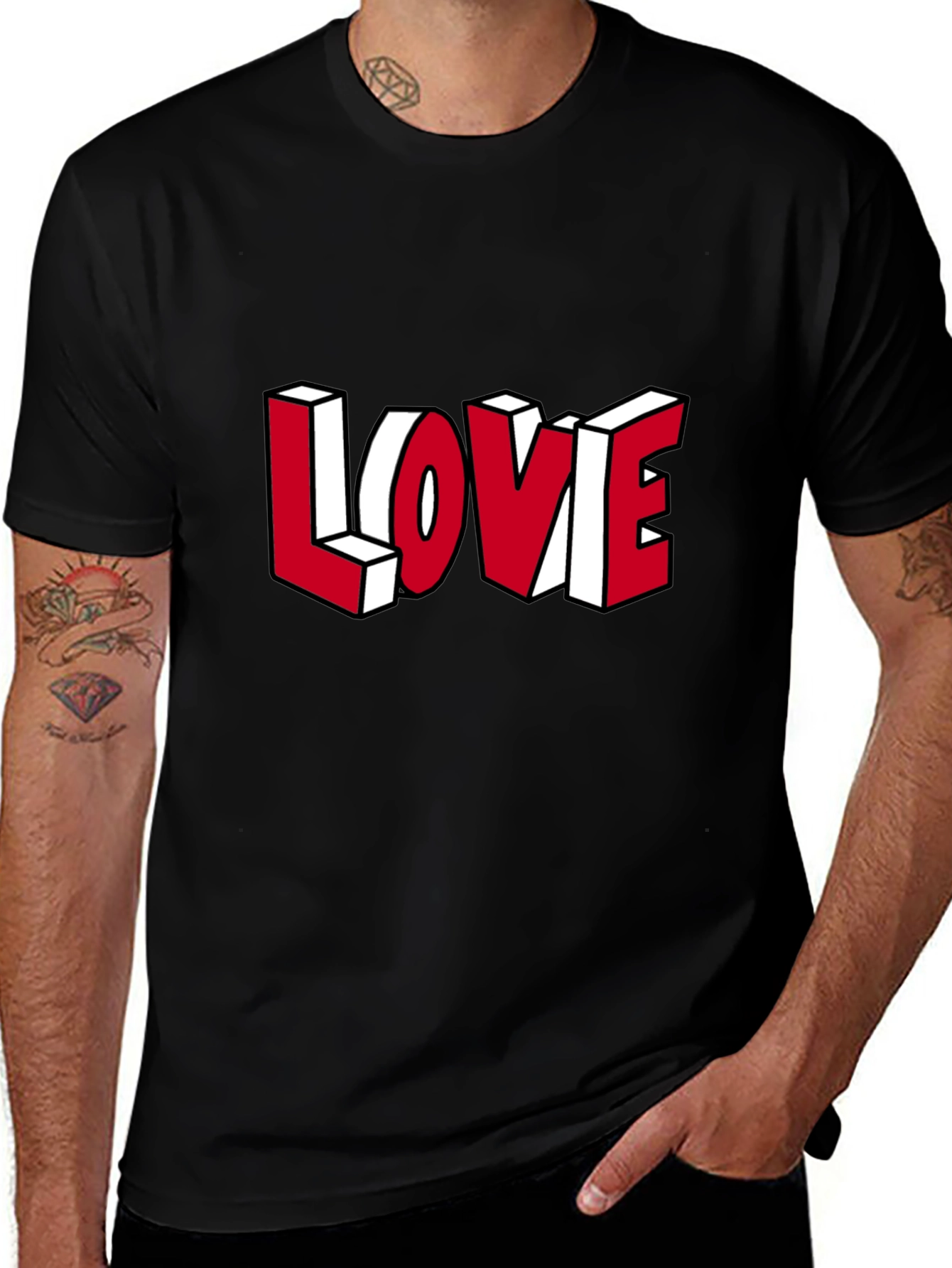 LOVE Graphic Tee - Trendy Design Comfortable Fit