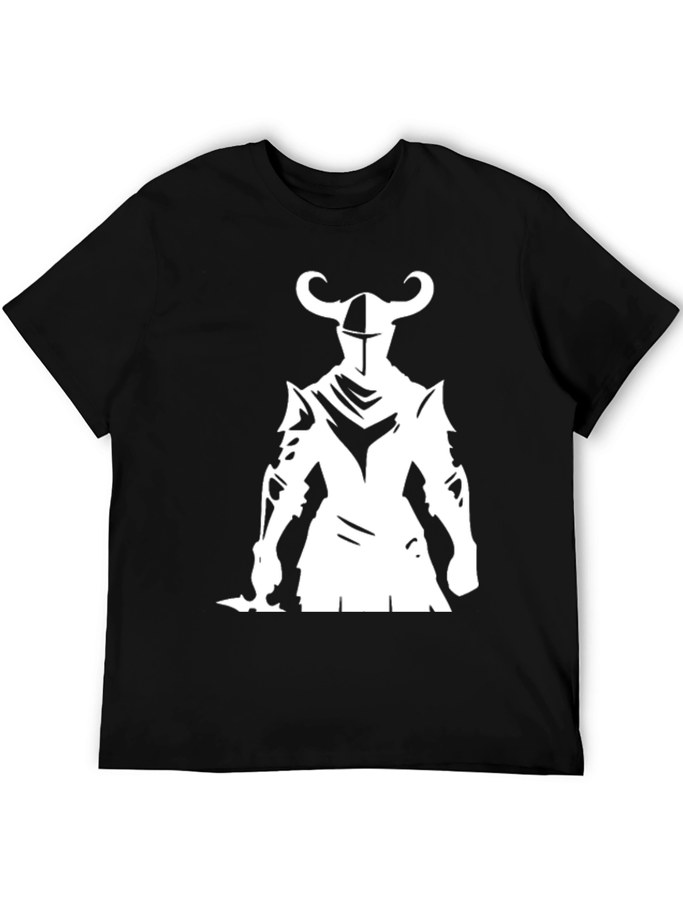 Knight Graphic Tee - Black Cotton Blend