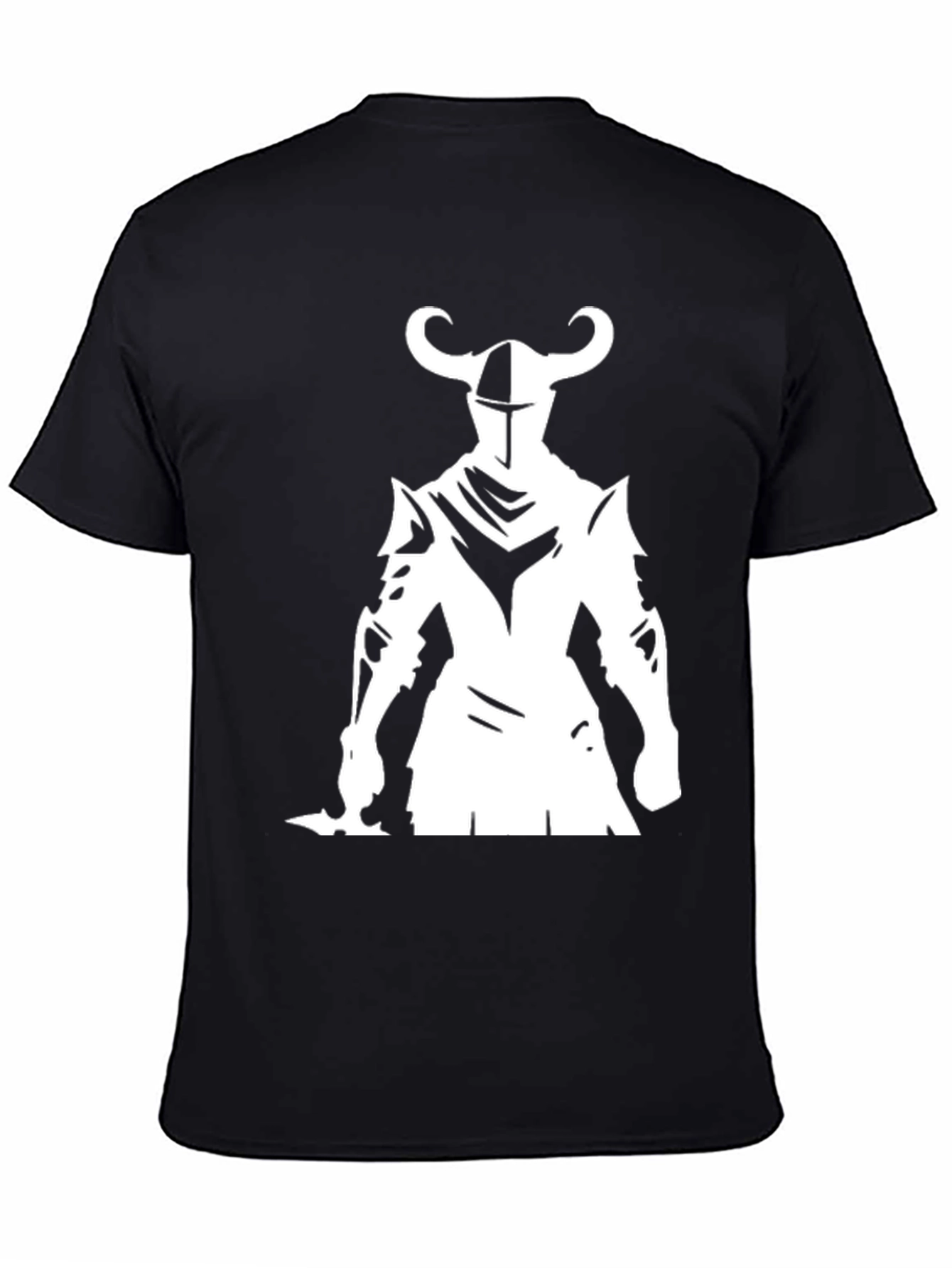 Knight Graphic Tee - Black Cotton Blend