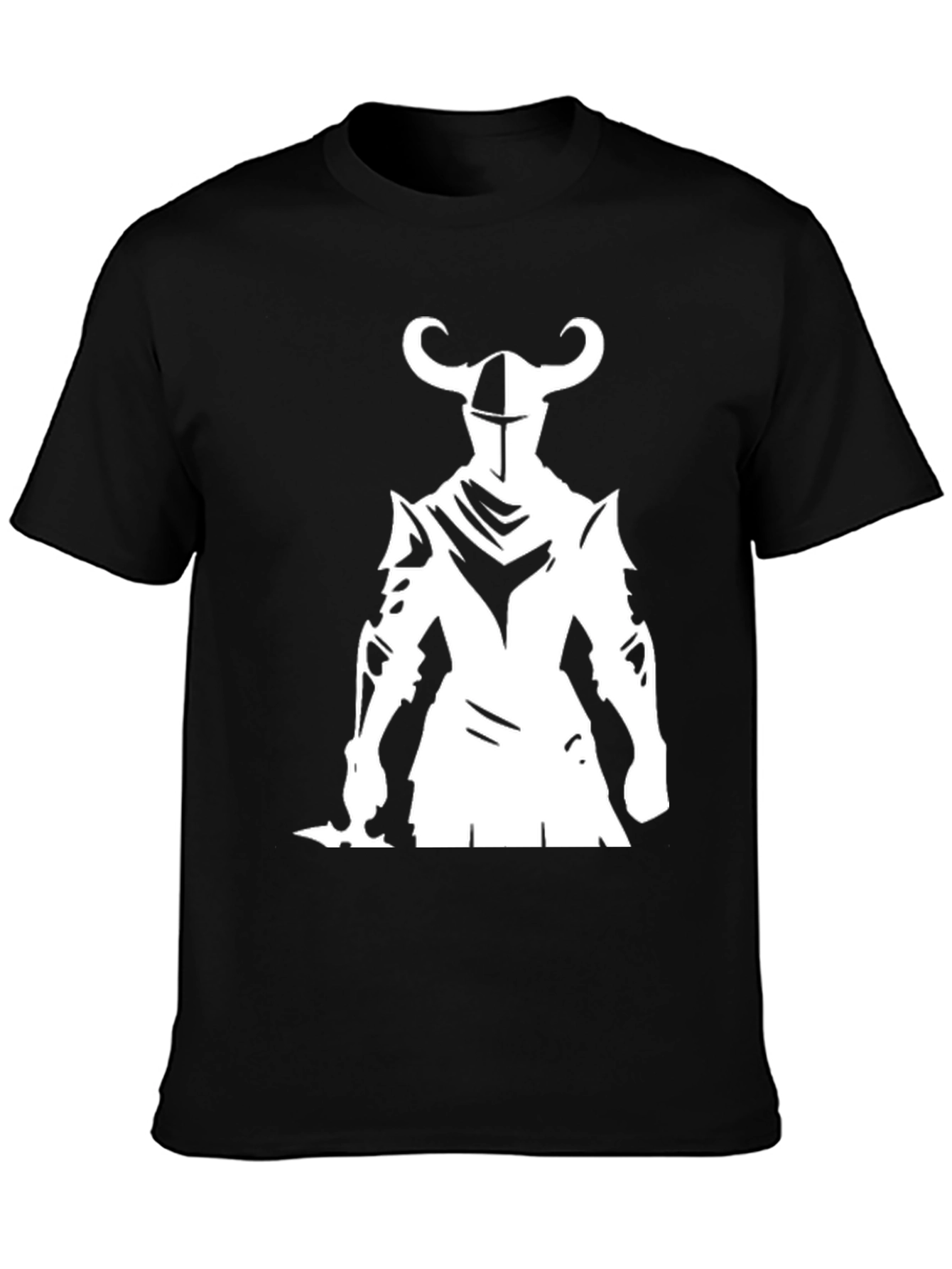 Knight Graphic Tee - Black Cotton Blend