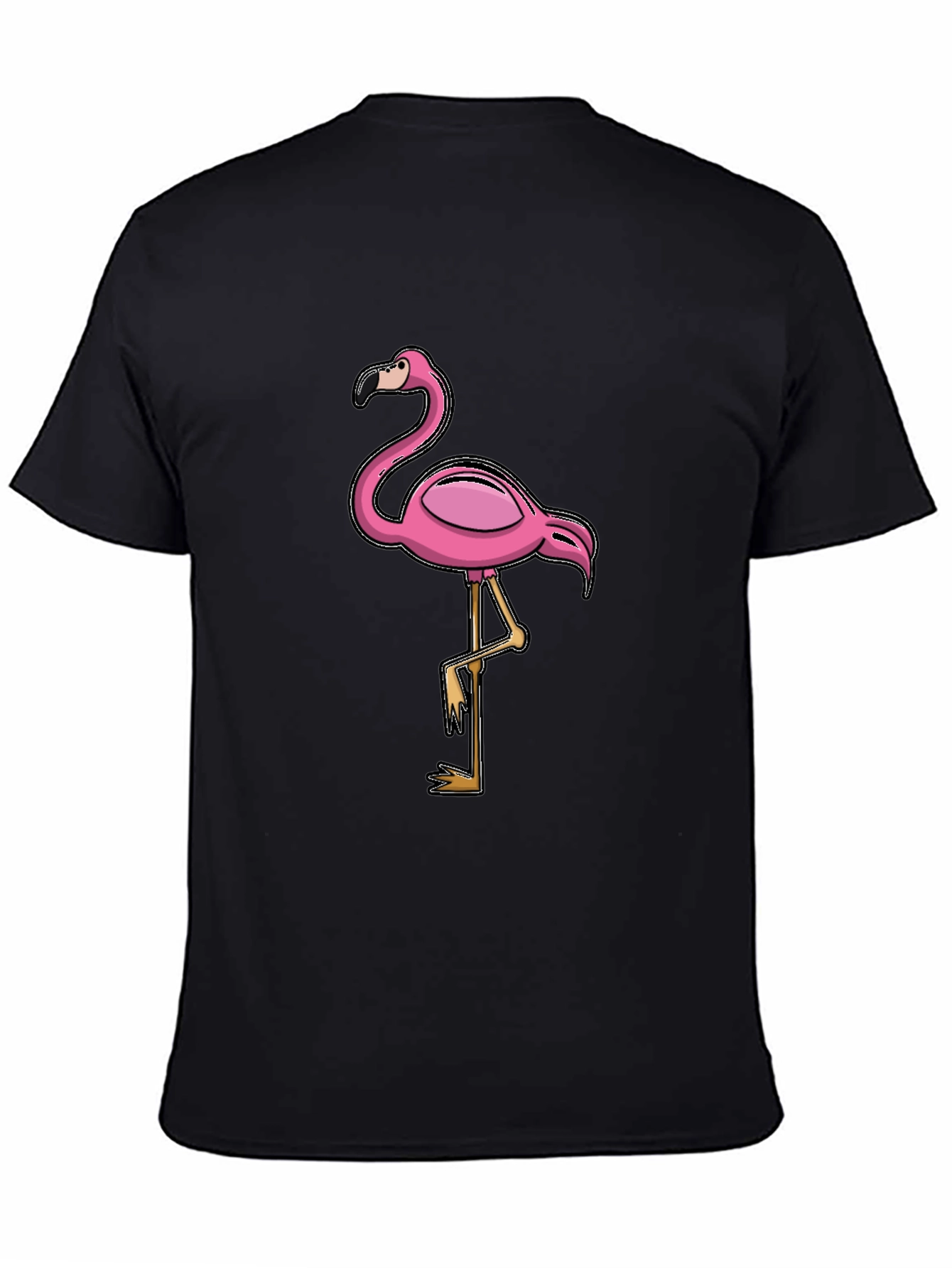 Pink Flamingo Graphic T-Shirt - Casual Cotton Tee