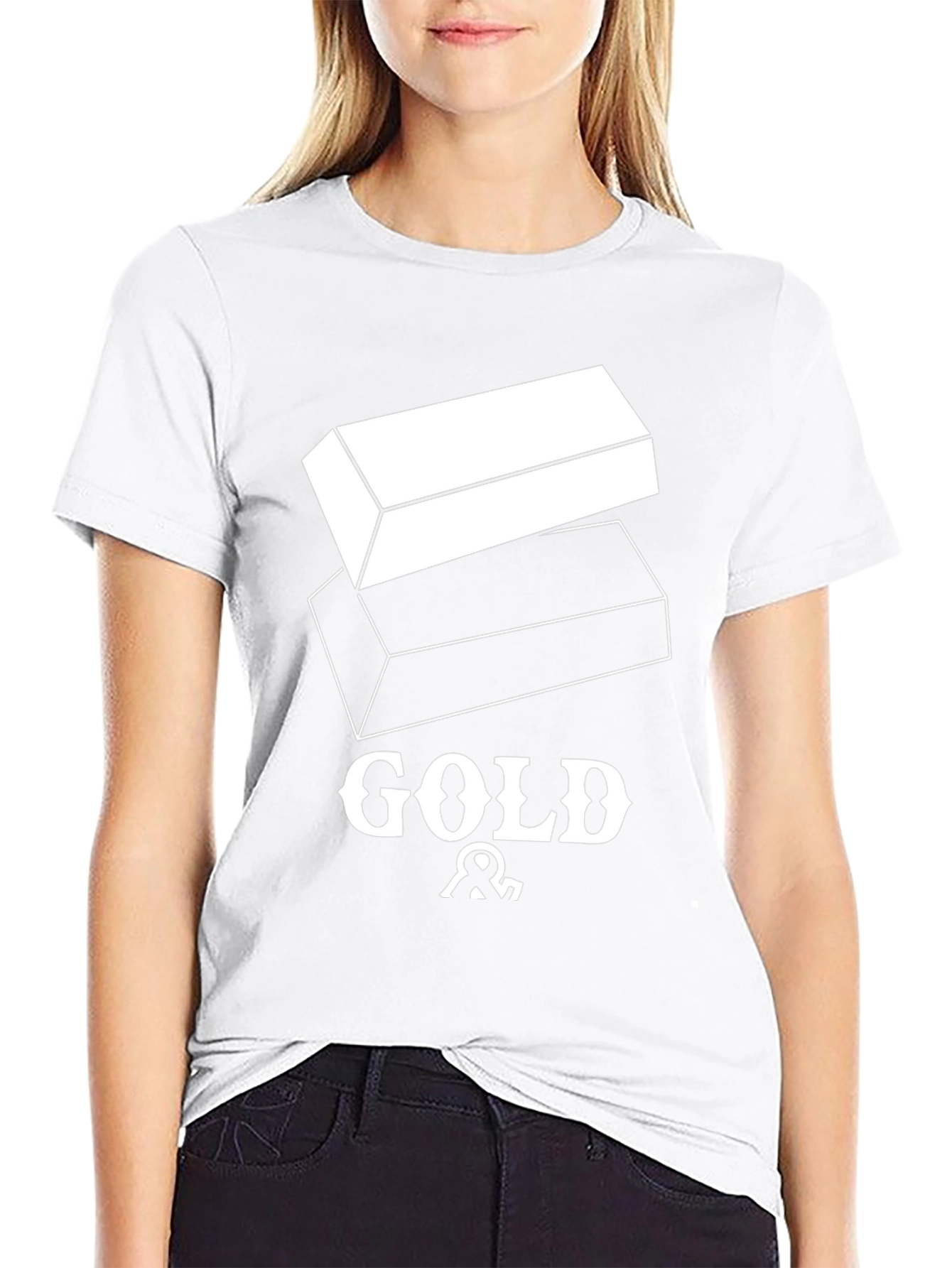 Gold Bar Graphic Tee - Premium Comfort