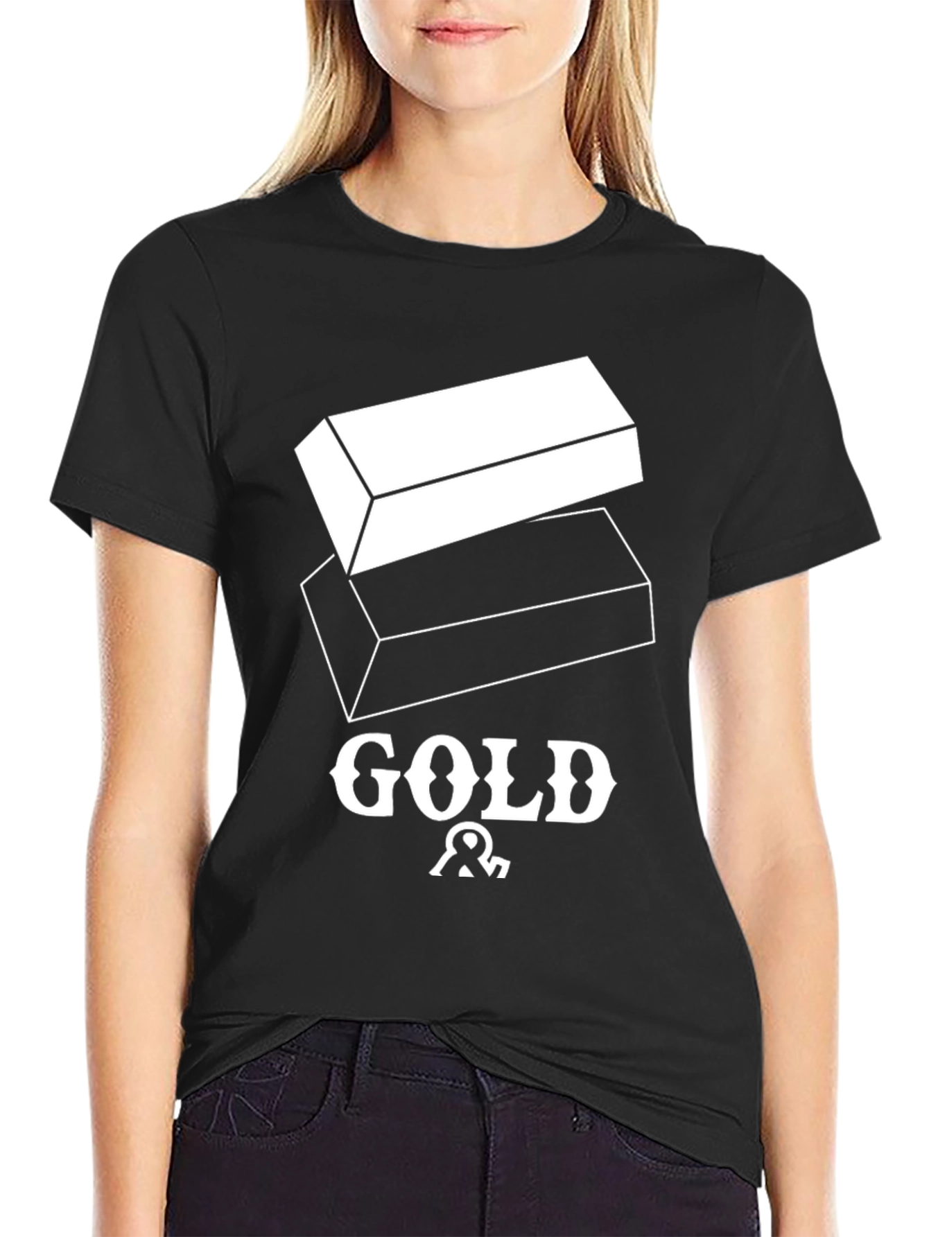 Gold Bar Graphic Tee - Premium Comfort