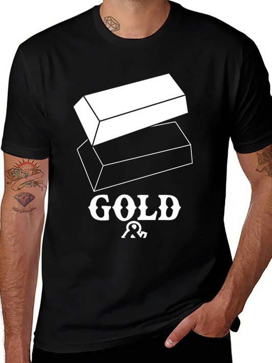 Gold Bar Graphic Tee - Premium Comfort