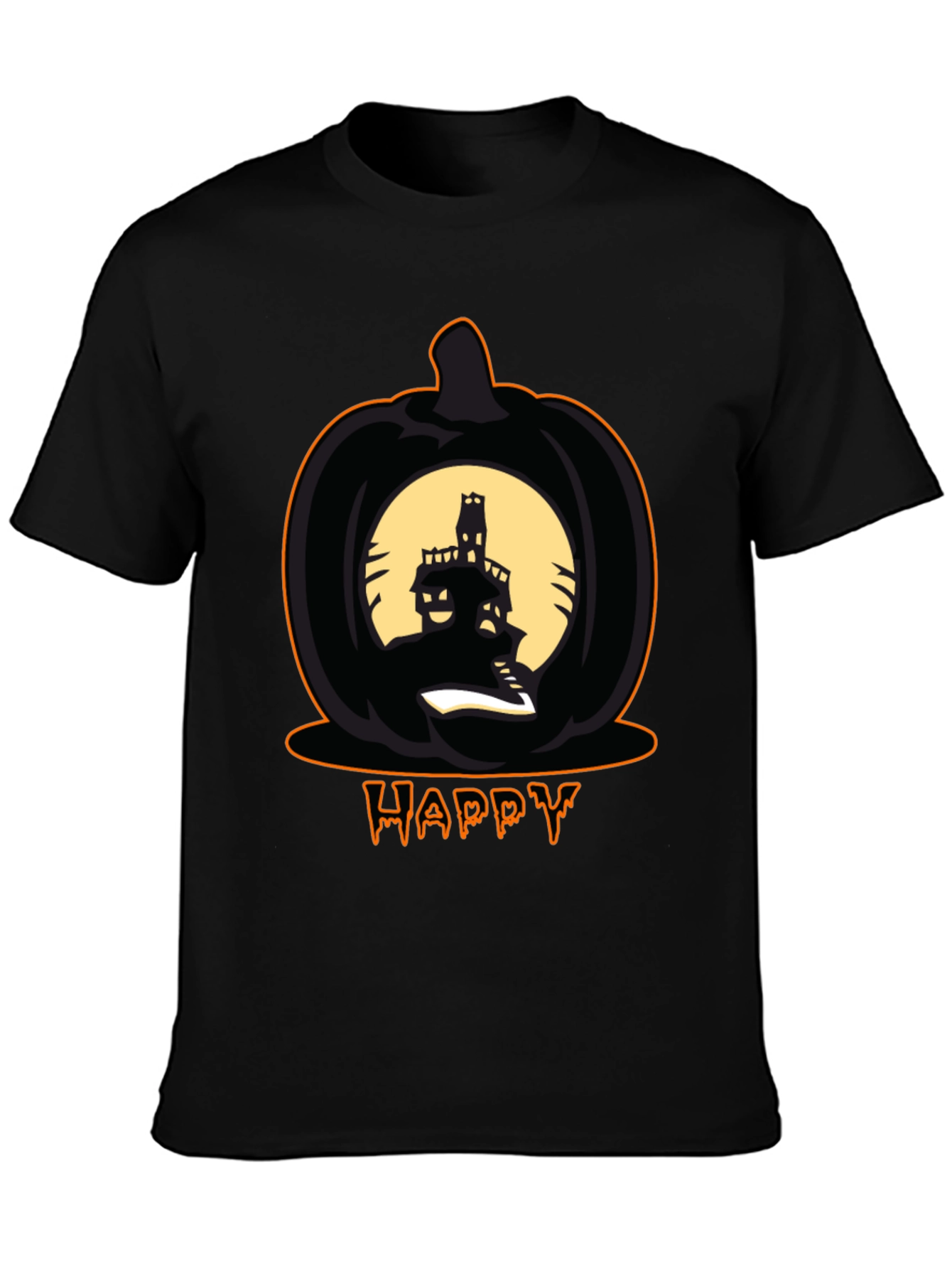 Happy Halloween Pumpkin Haunted House T-Shirt