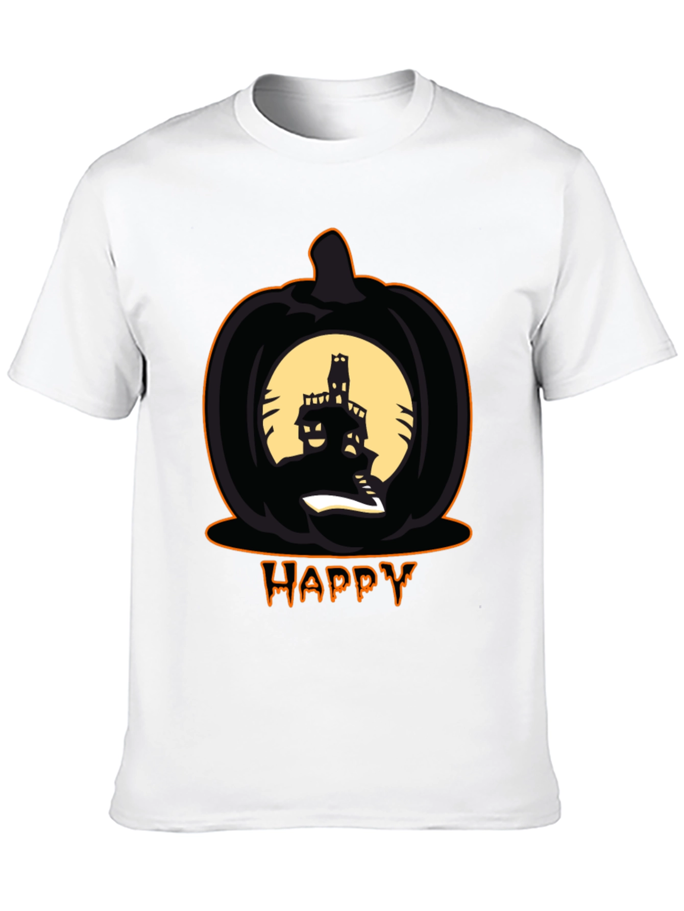 Happy Halloween Pumpkin Haunted House T-Shirt