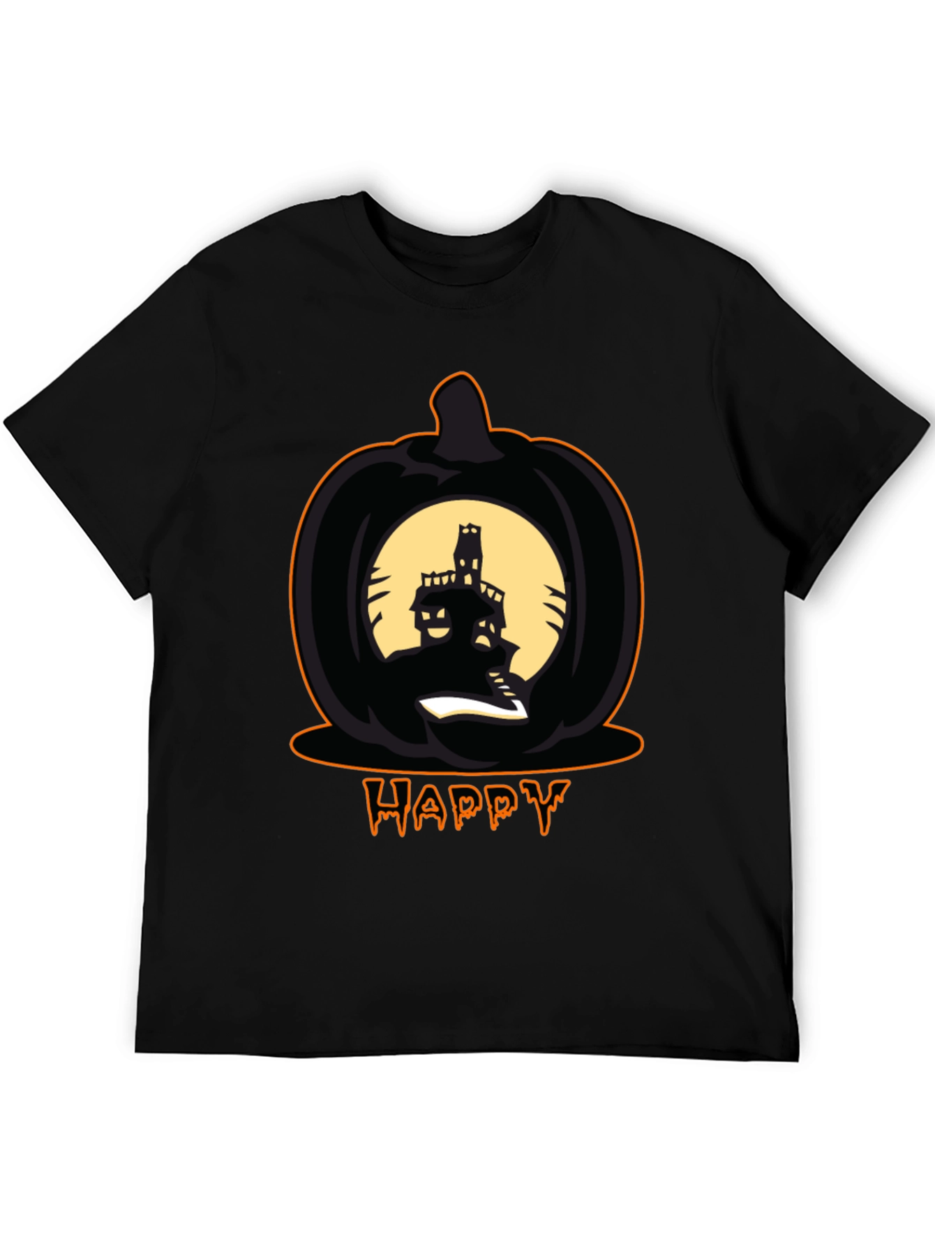 Happy Halloween Pumpkin Haunted House T-Shirt