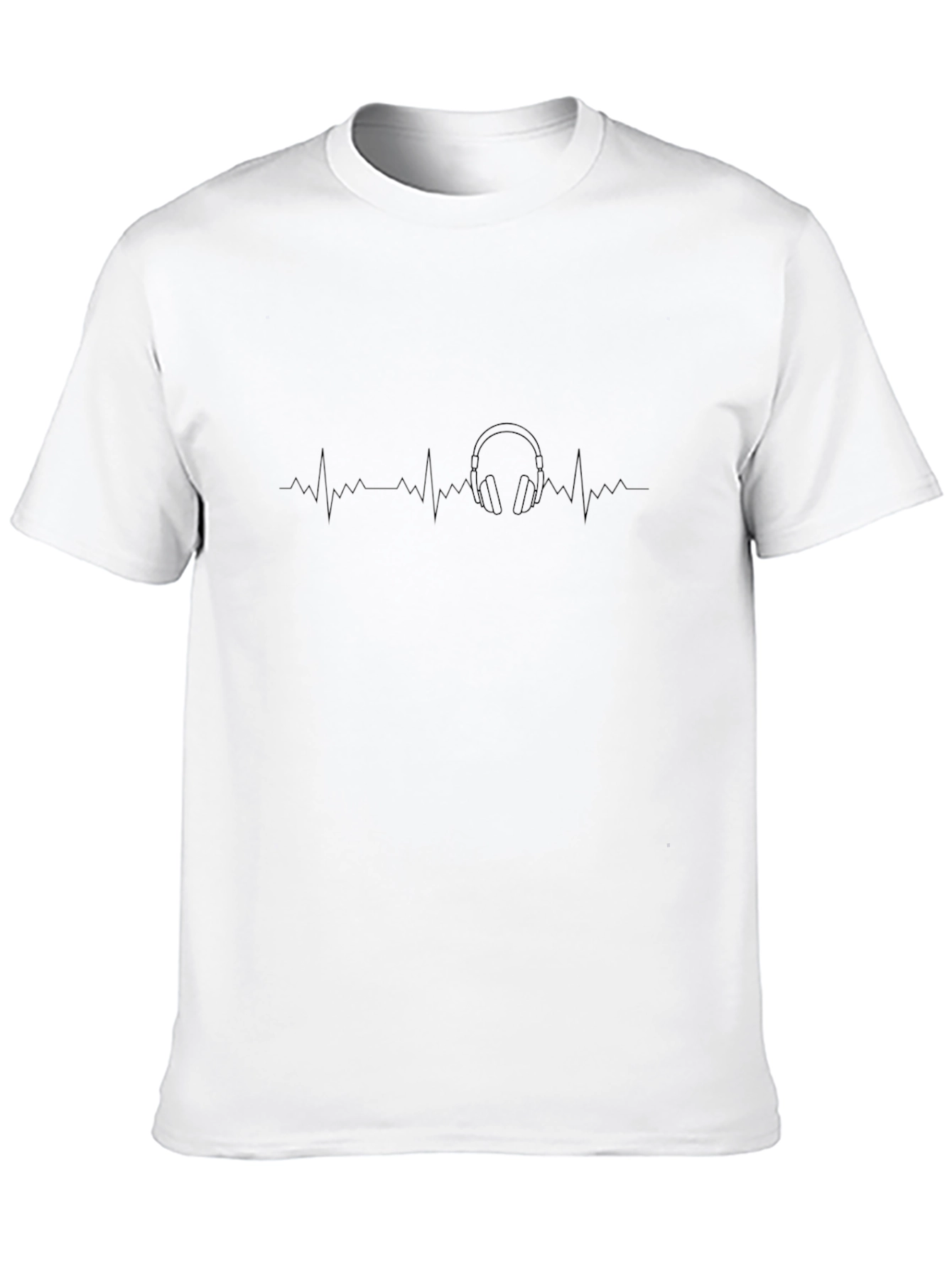 Headphones Heartbeat T-Shirt - Music Lover Tee