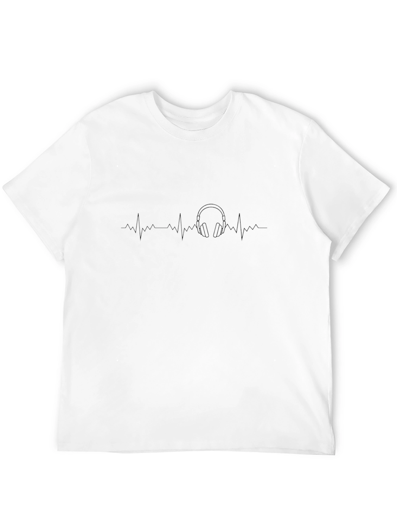 Headphones Heartbeat T-Shirt - Music Lover Tee