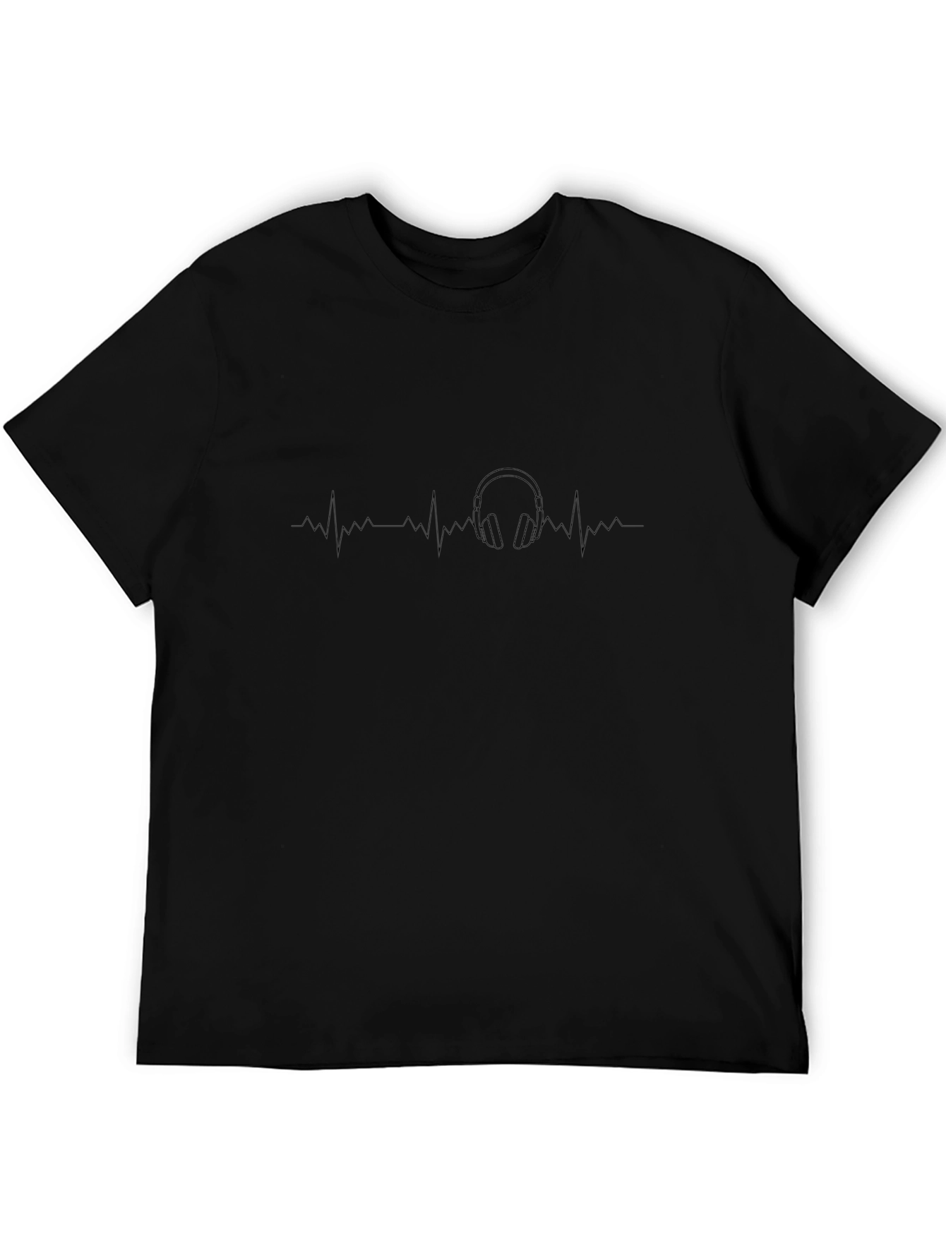 Headphones Heartbeat T-Shirt - Music Lover Tee