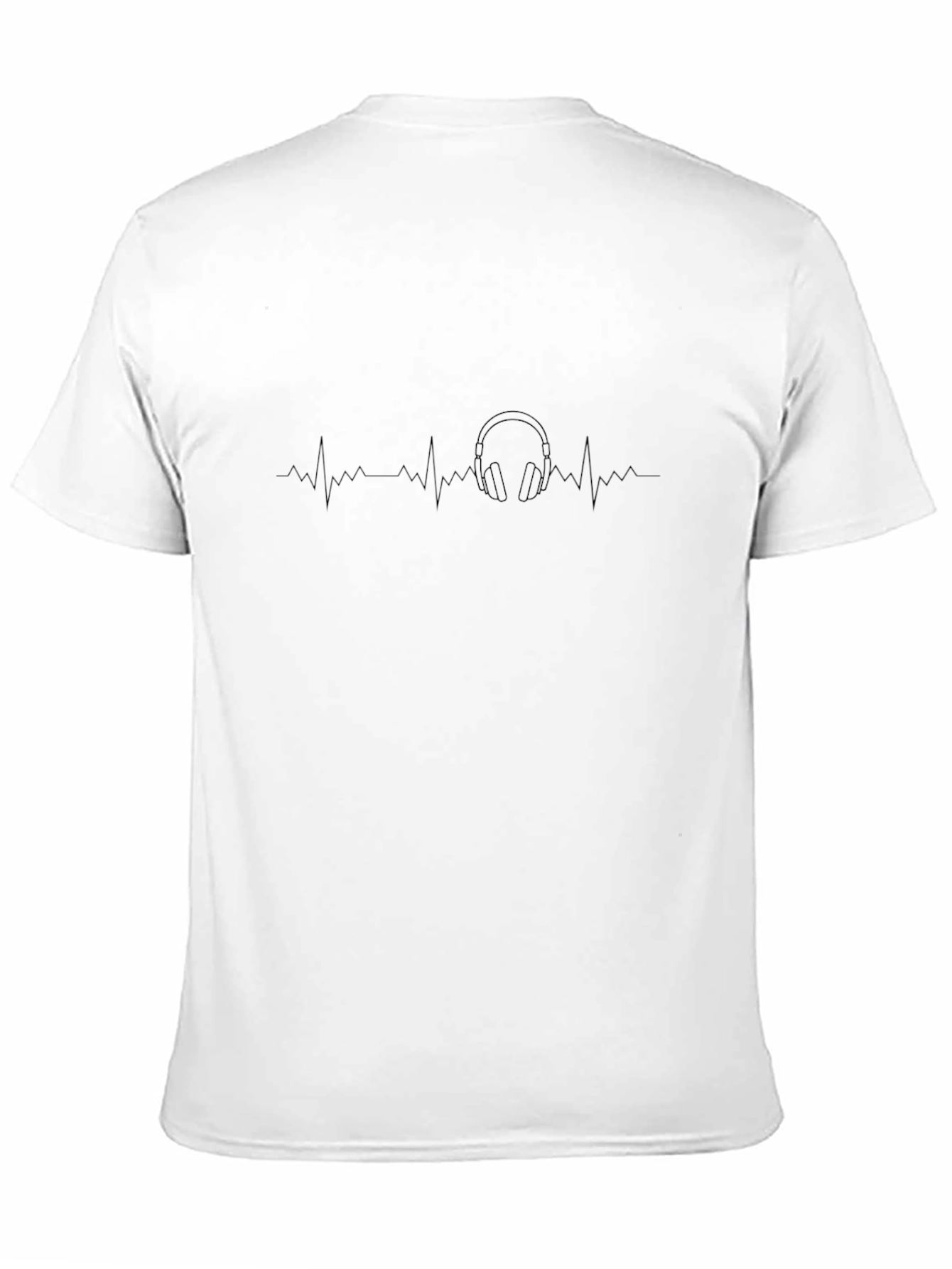 Headphones Heartbeat T-Shirt - Music Lover Tee