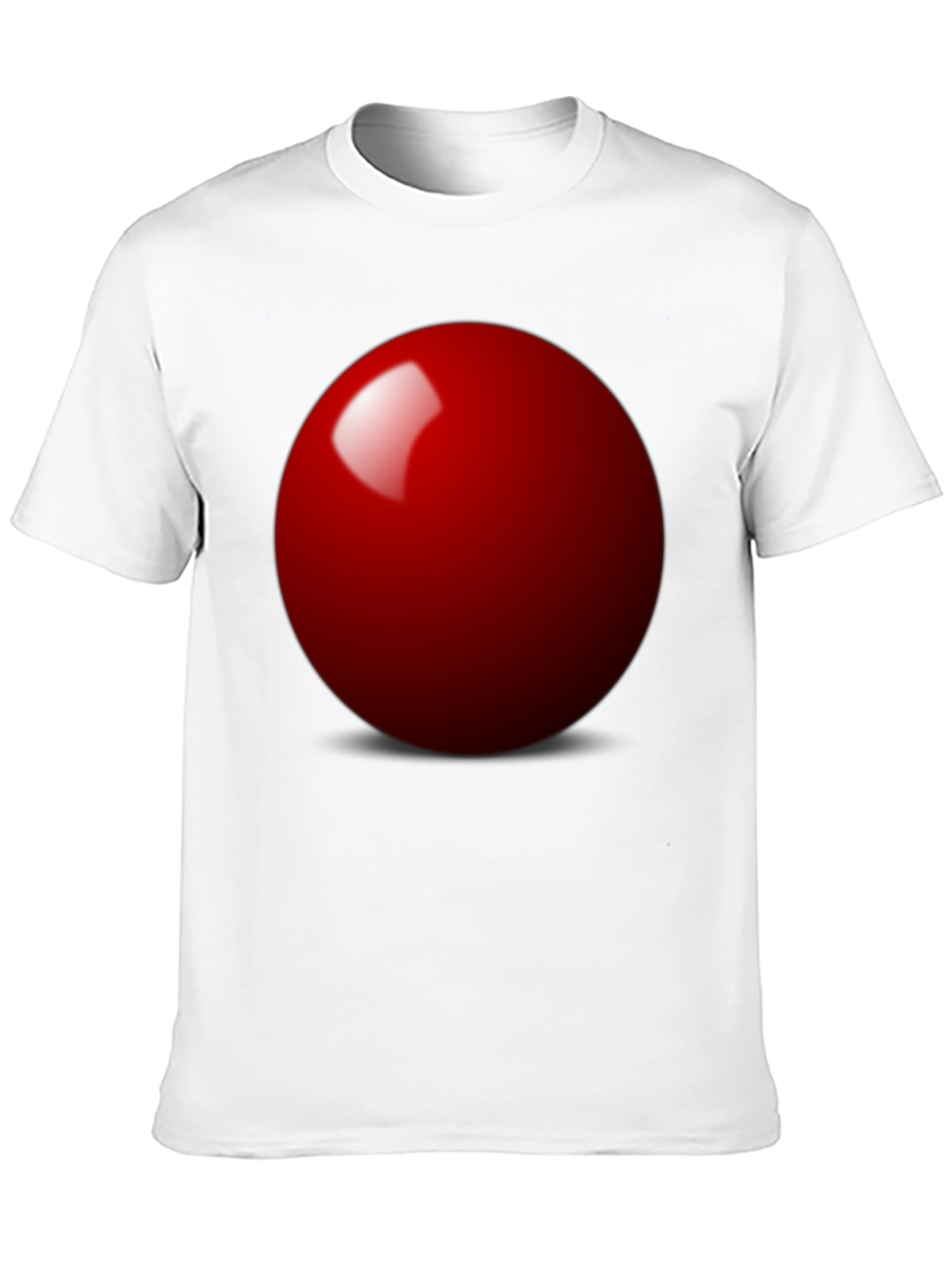 Red Sphere Graphic Black T-Shirt