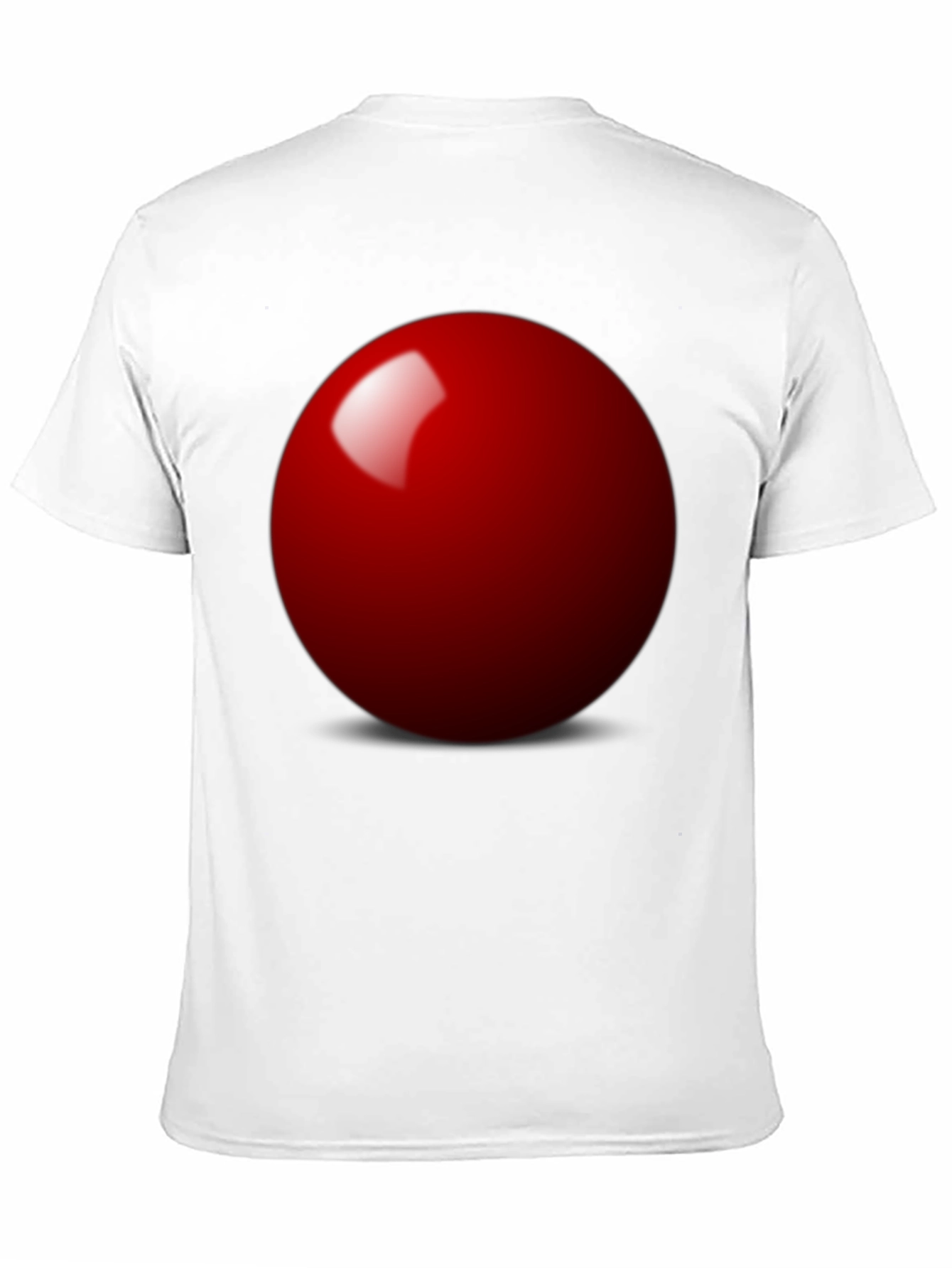Red Sphere Graphic Black T-Shirt