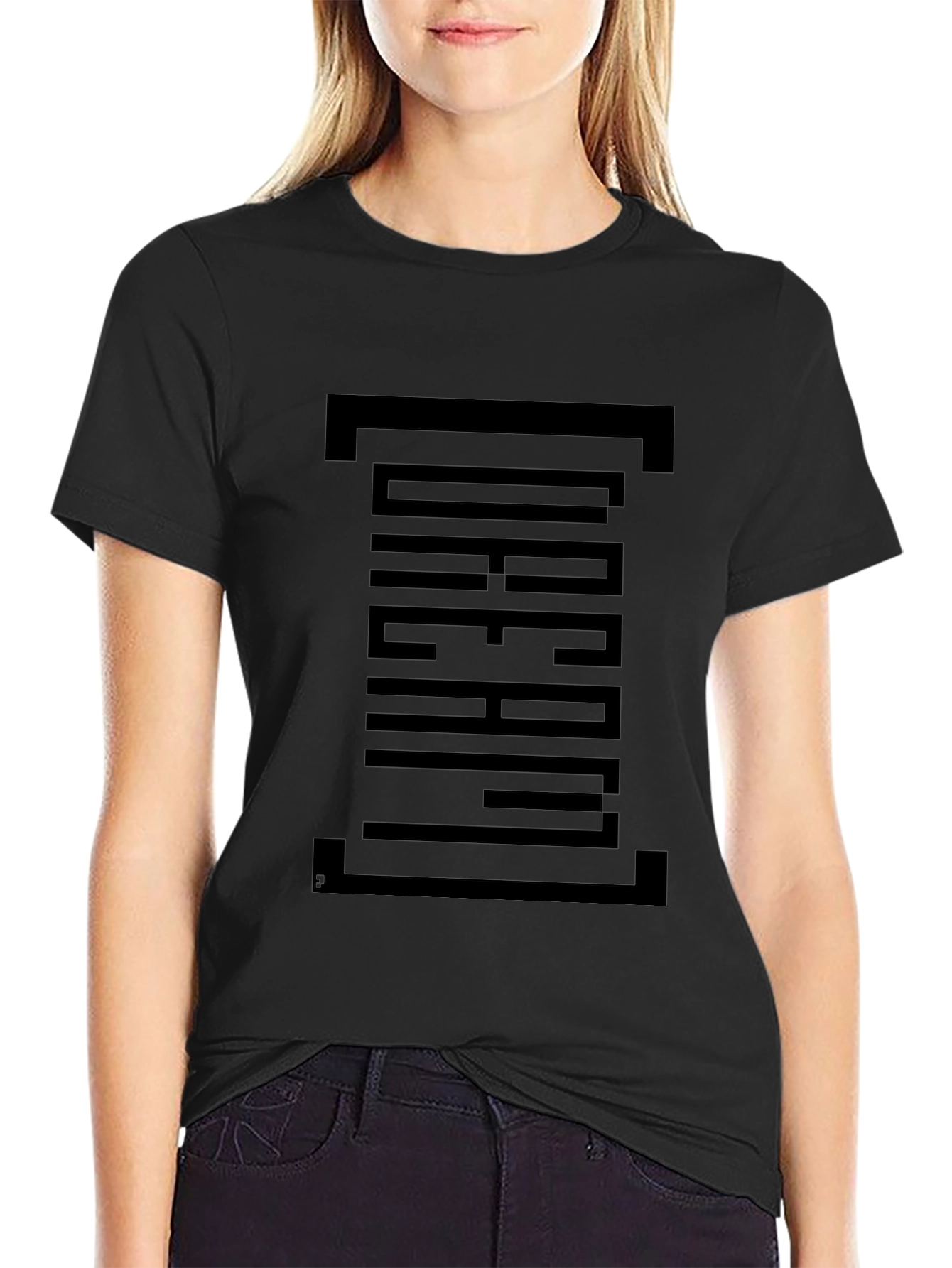 Dream Graphic Print Black T-Shirt