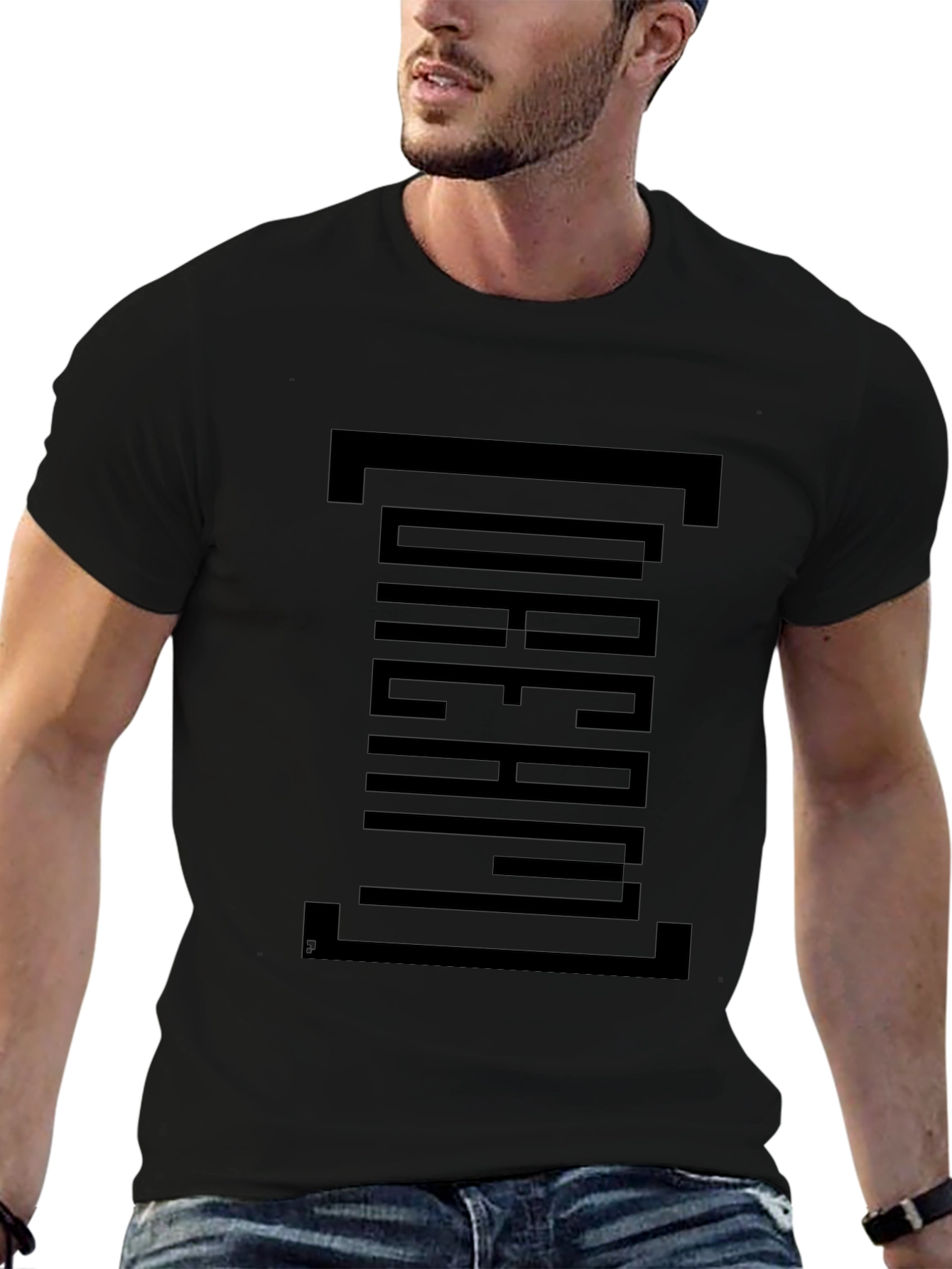 Dream Graphic Print Black T-Shirt