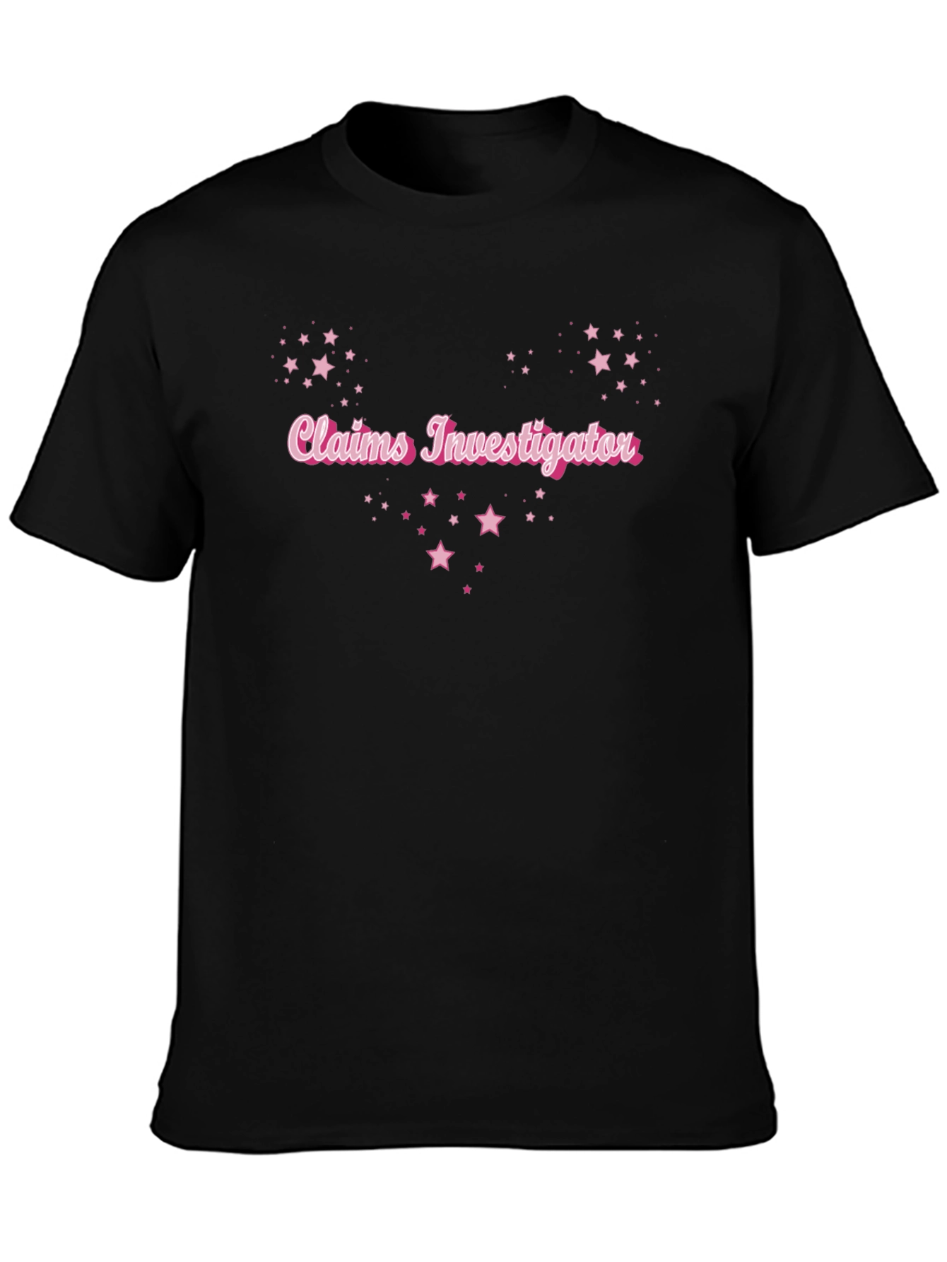 Claims Investigator Starry Tee - Sleek Black Shirt