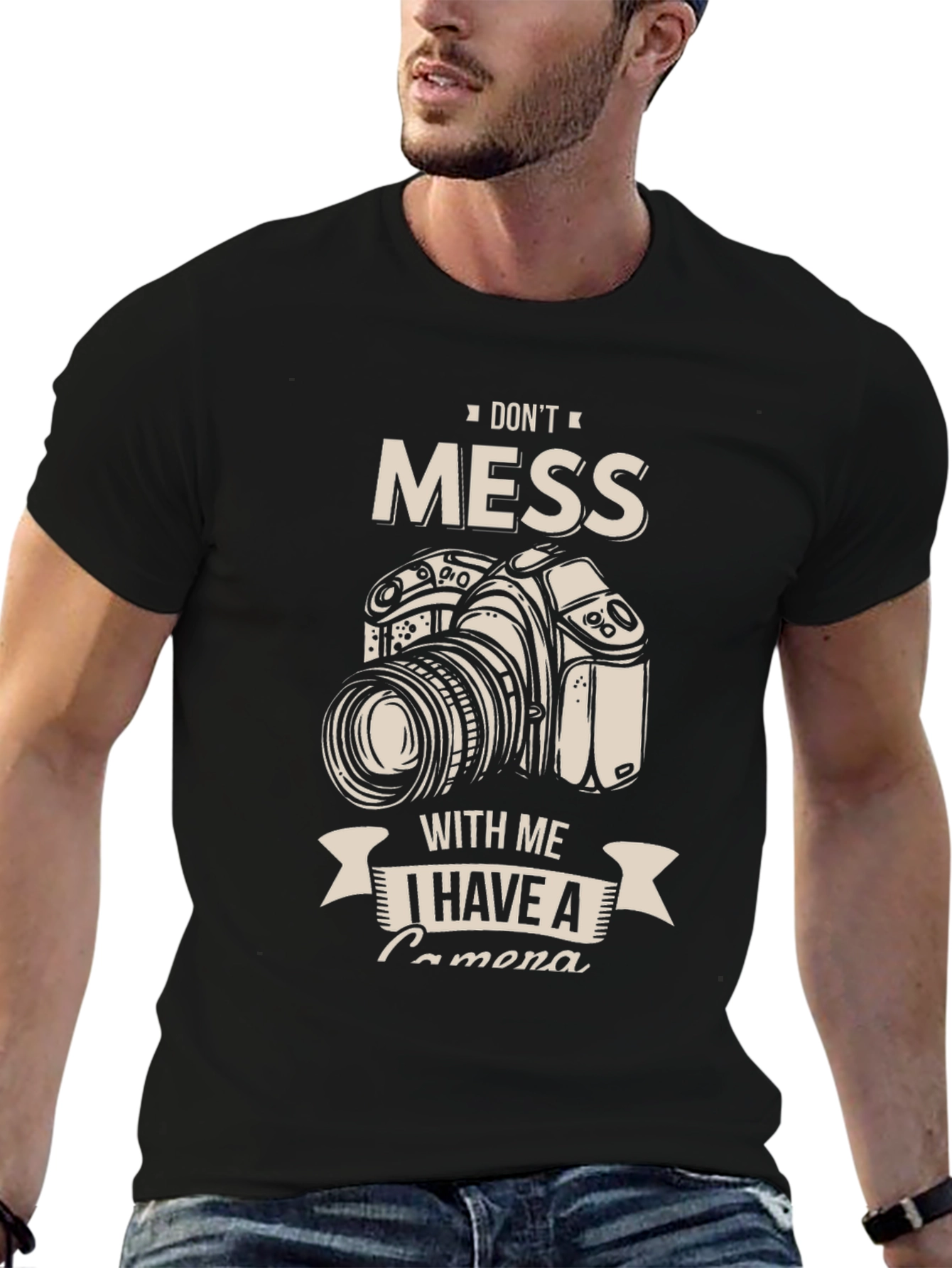 Dont Mess With Me Camera Graphic T-Shirt