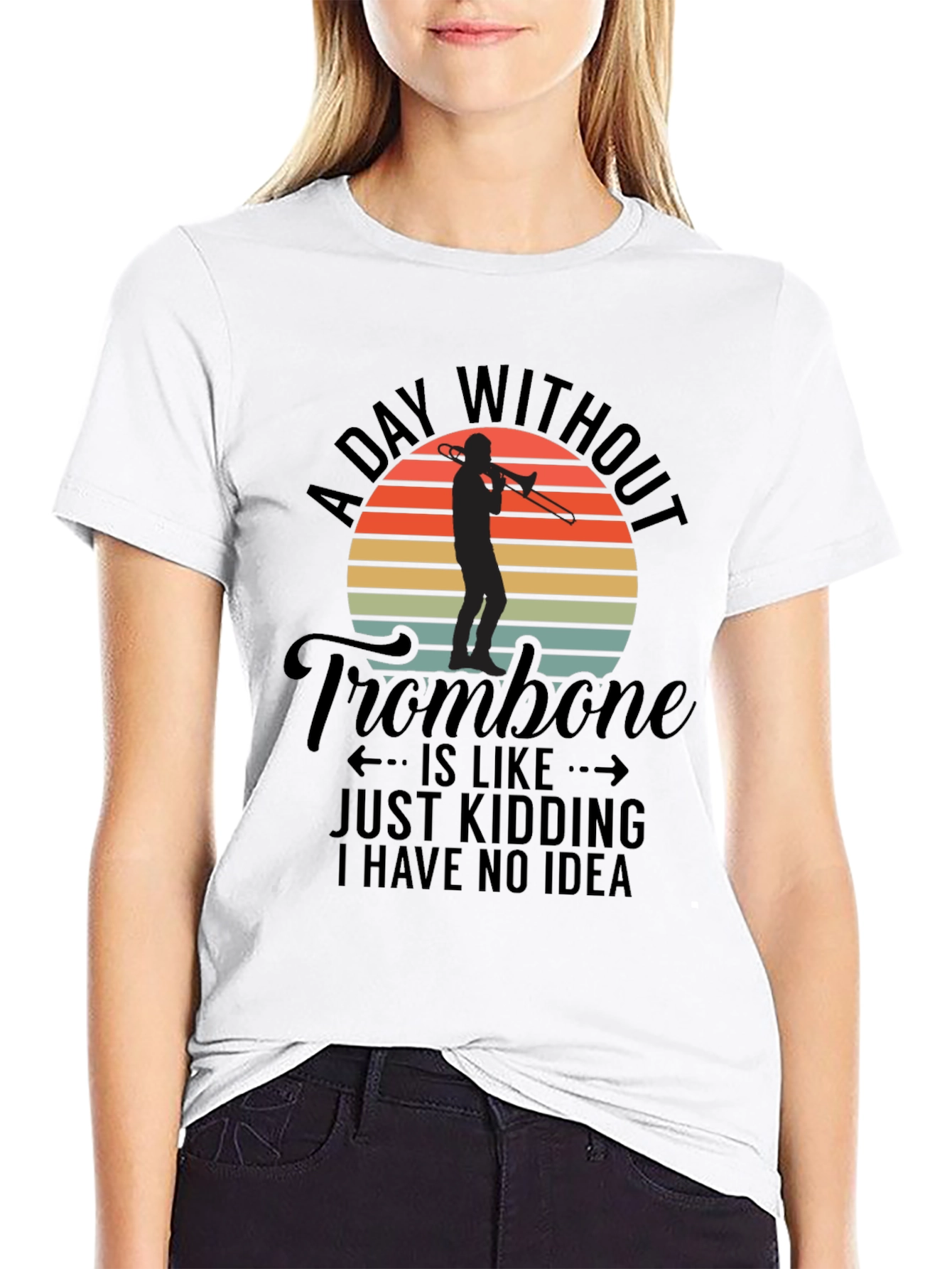 Trombone Player Graphic Tee