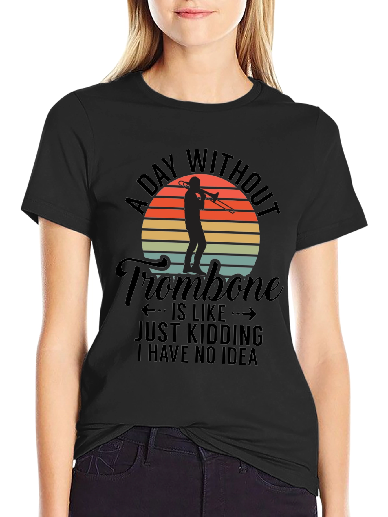 Trombone Player Graphic Tee