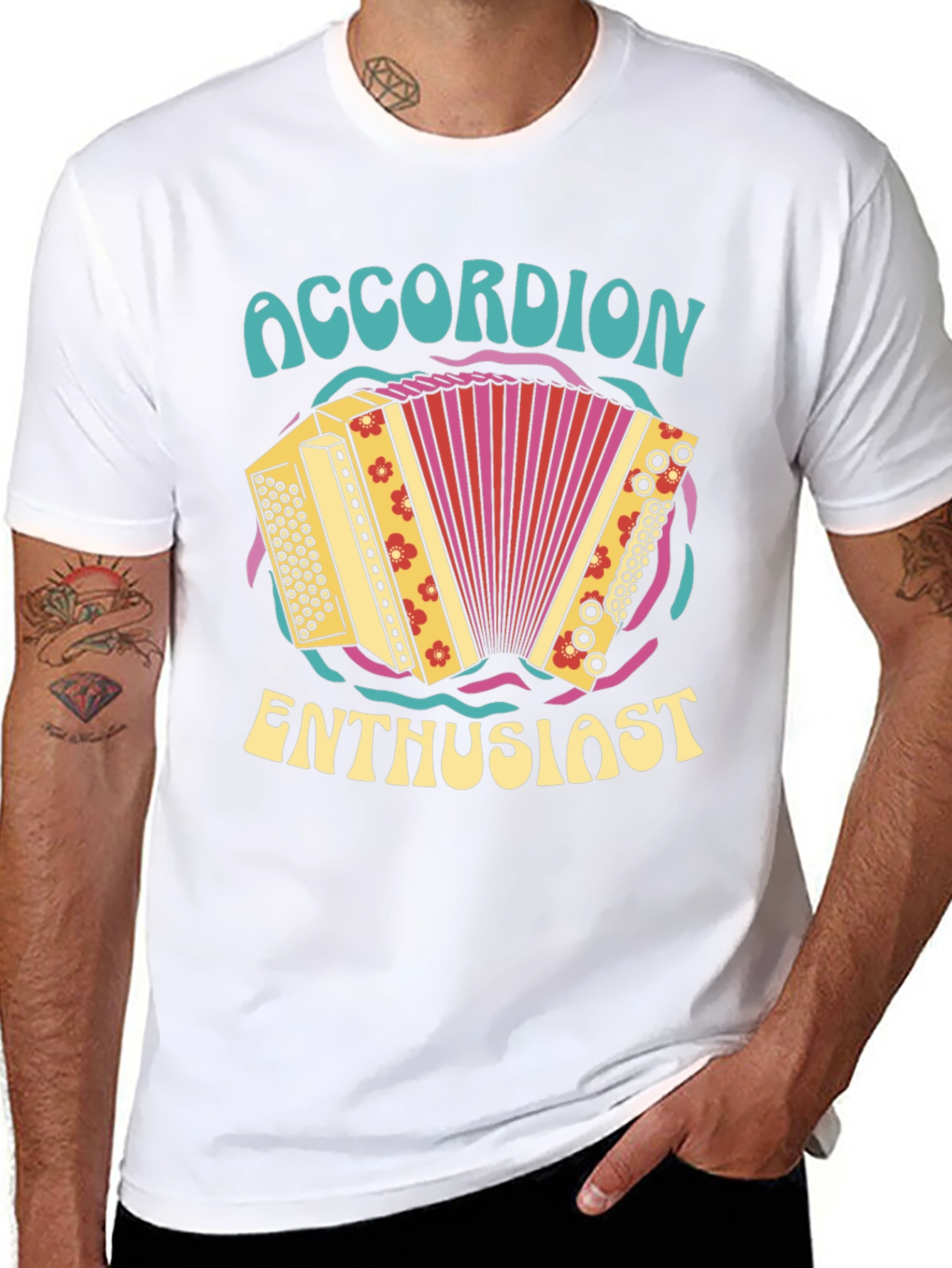 Accordion Enthusiast Graphic Tee