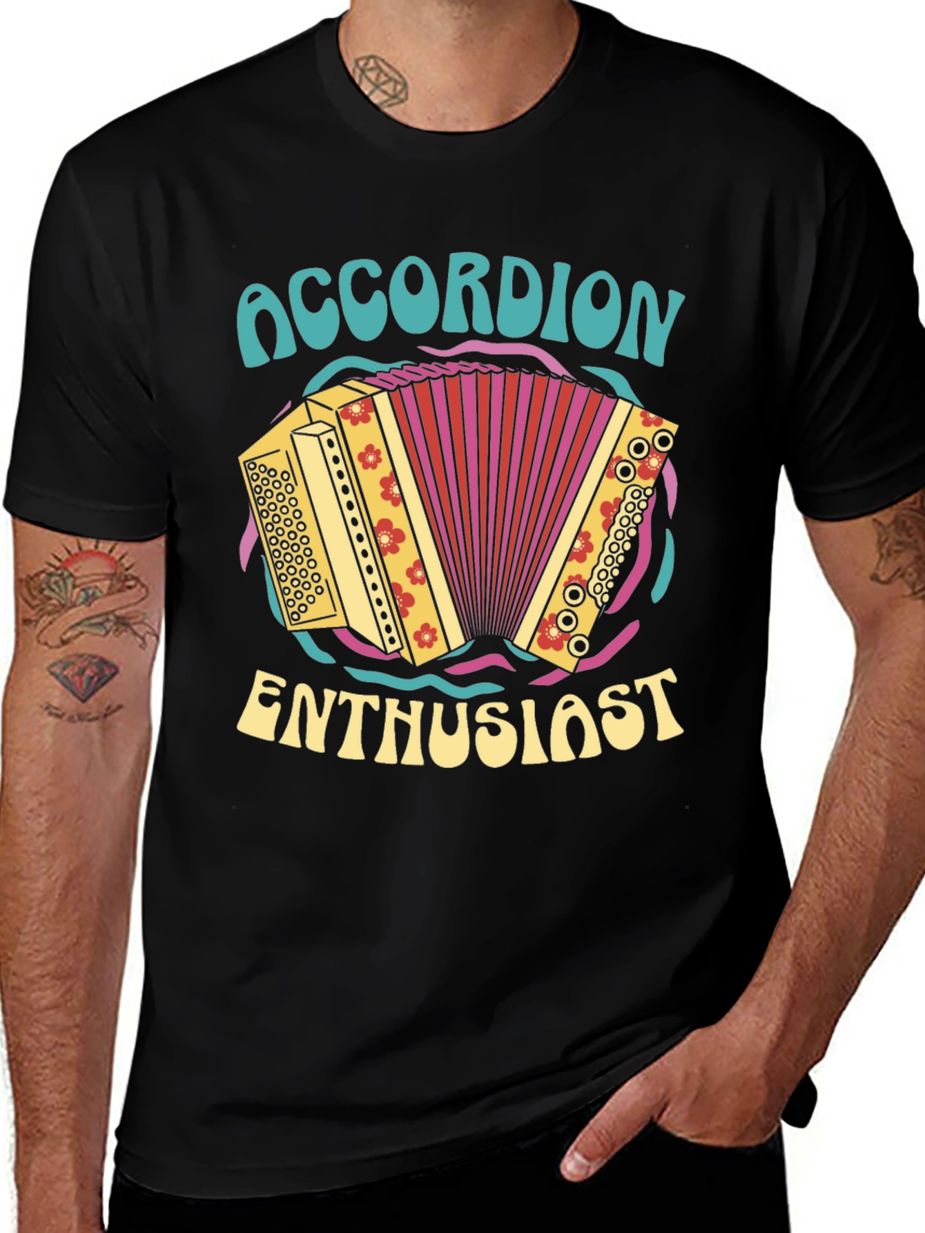 Accordion Enthusiast Graphic Tee