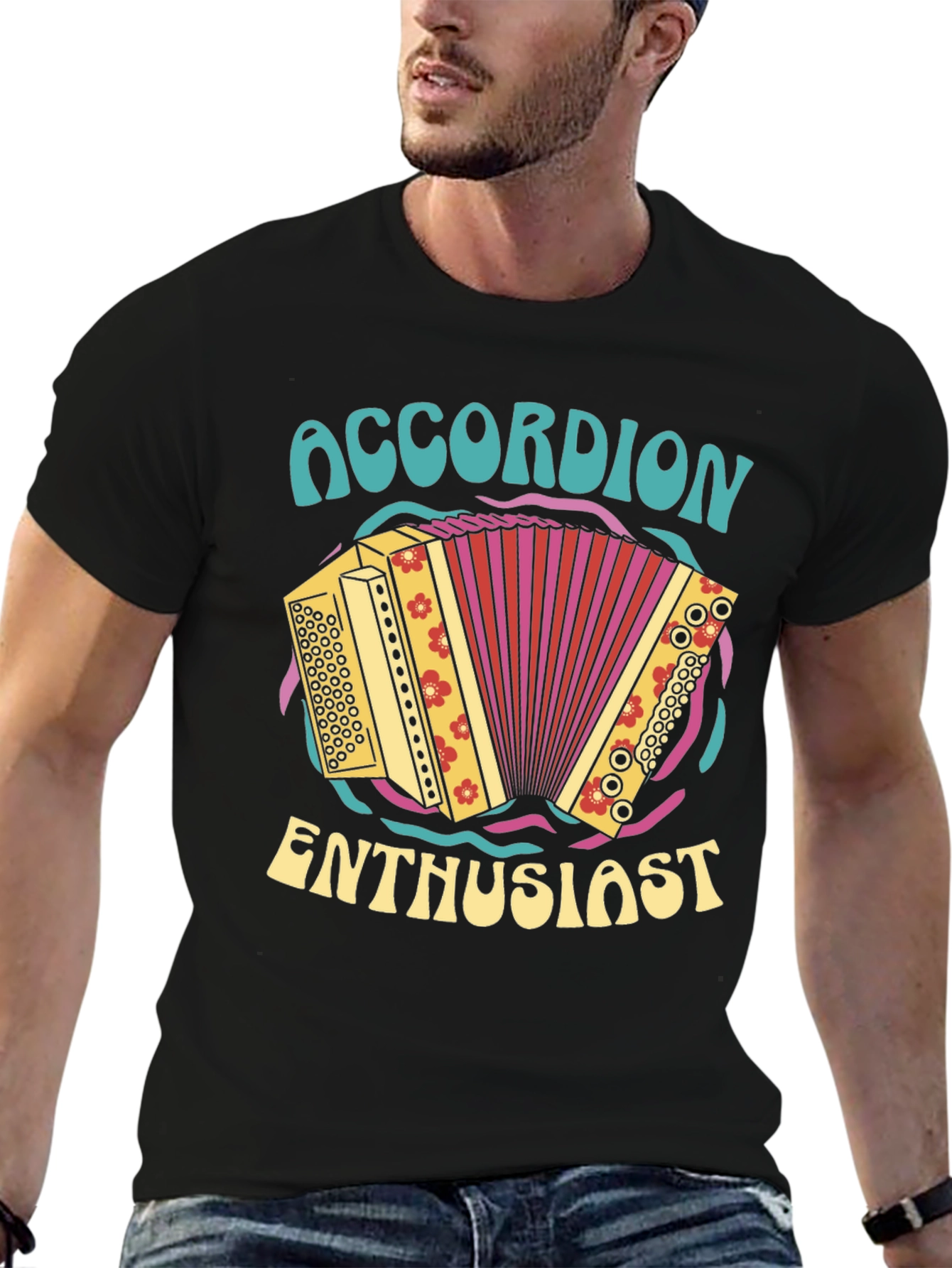 Accordion Enthusiast Graphic Tee