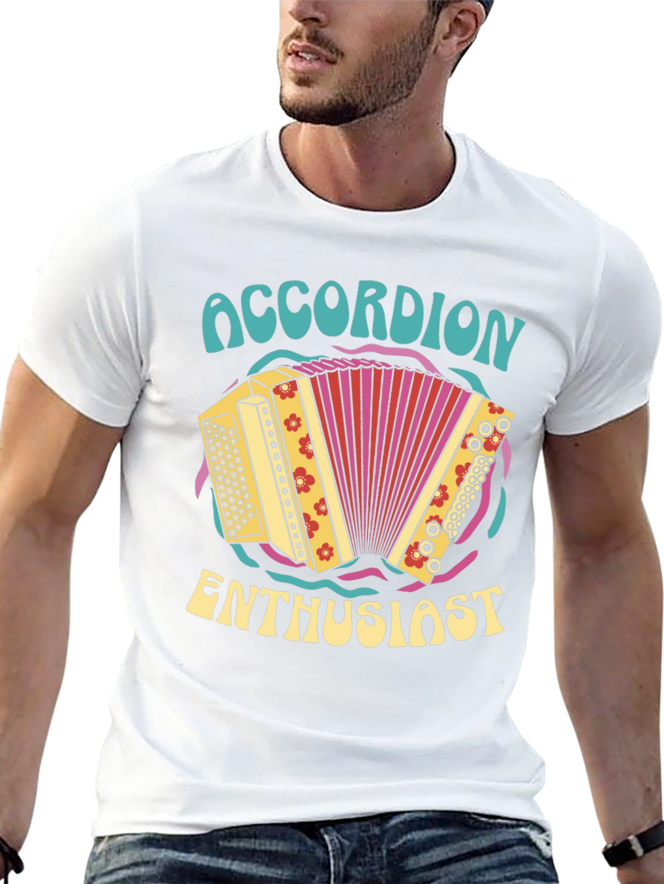 Accordion Enthusiast Graphic Tee