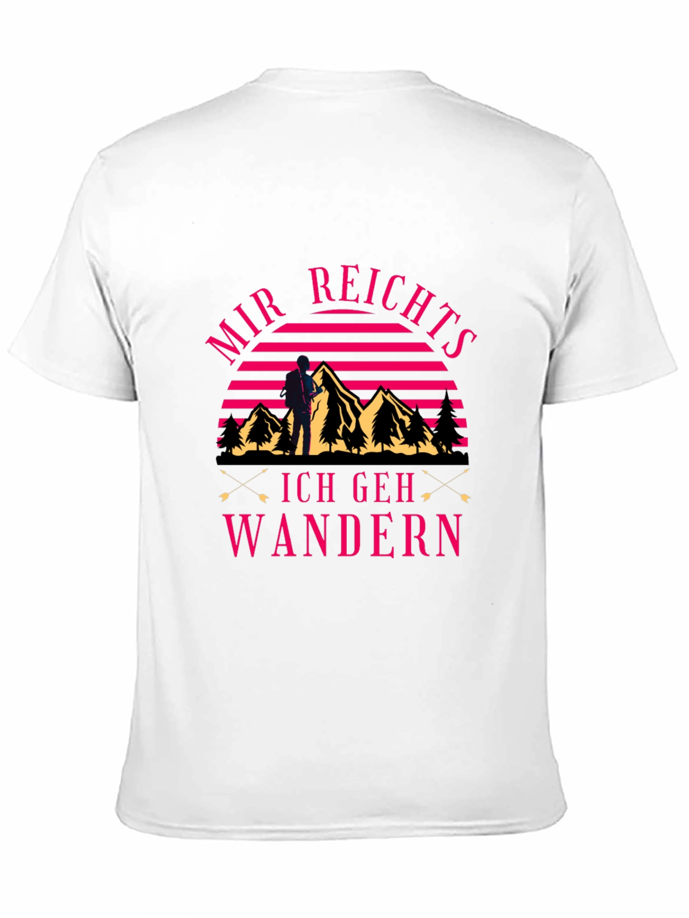 Mir Reichts Ich Geh Wandern Black Graphic Tee