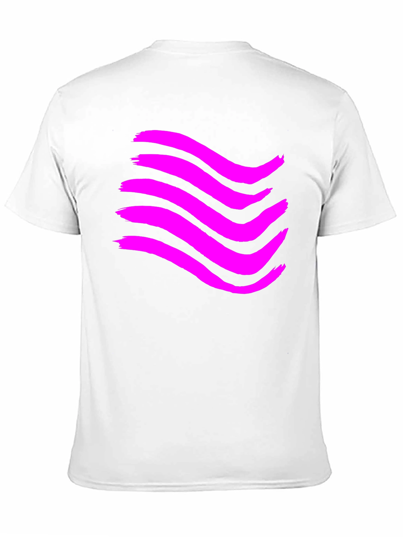 Abstract Wave Graphic T-Shirt - Black