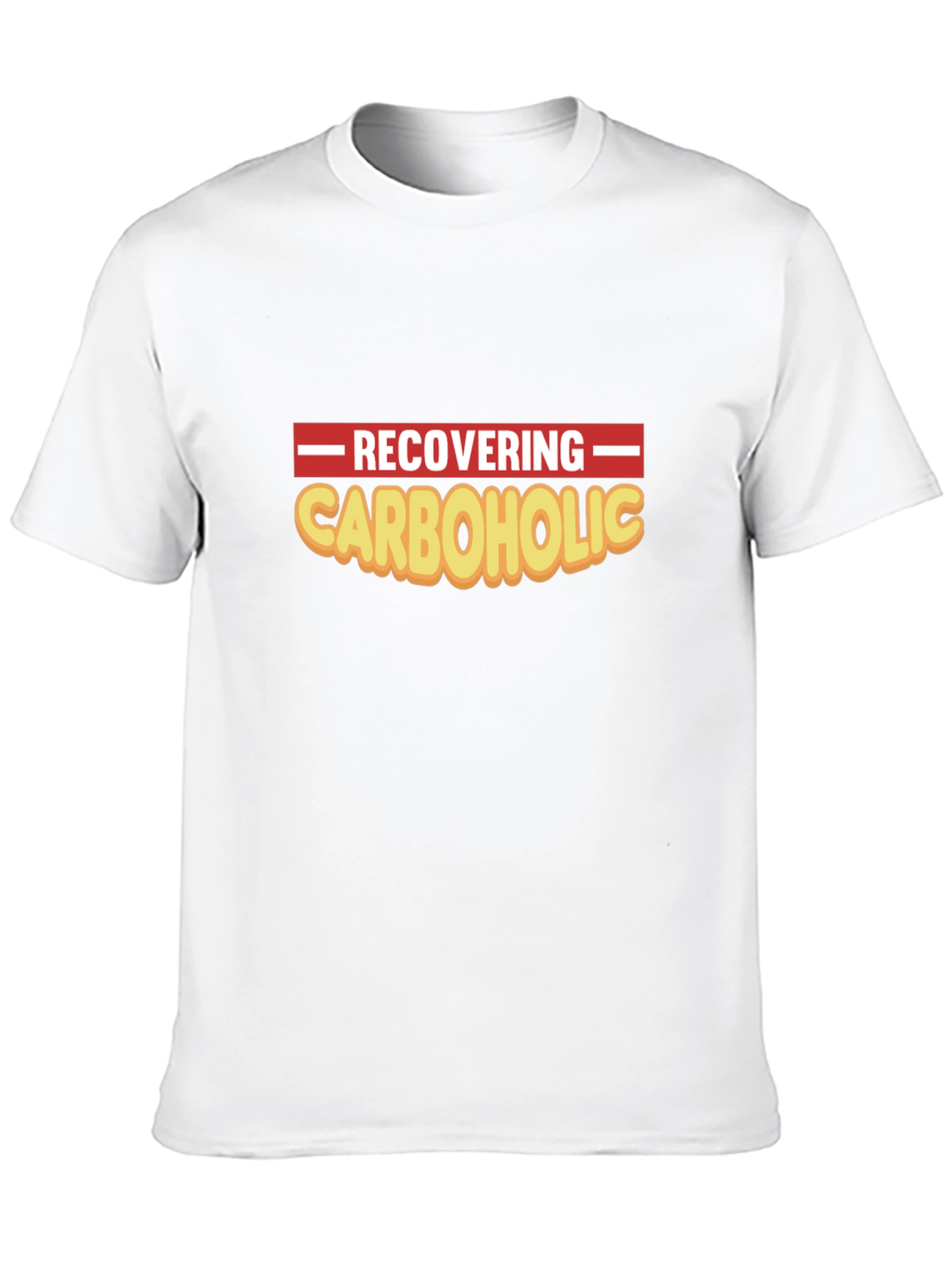 Recovering Carboholic Black Graphic T-Shirt