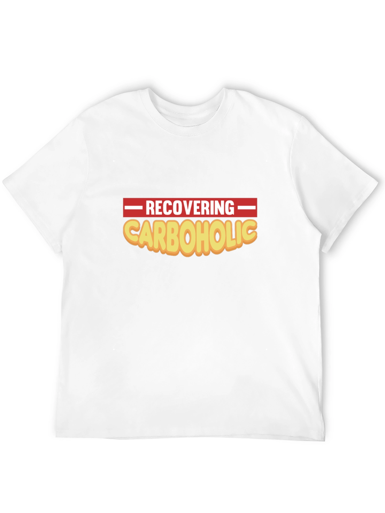 Recovering Carboholic Black Graphic T-Shirt