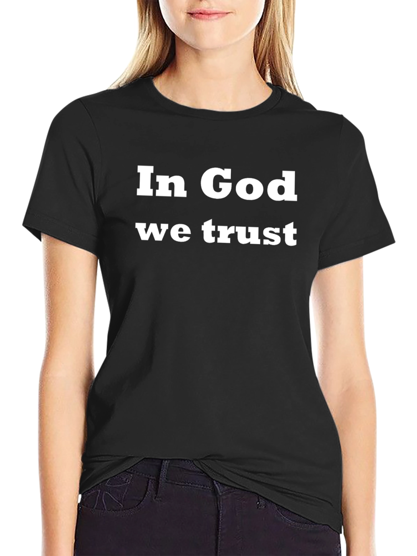 In God We Trust T-Shirt - Black Cotton Tee